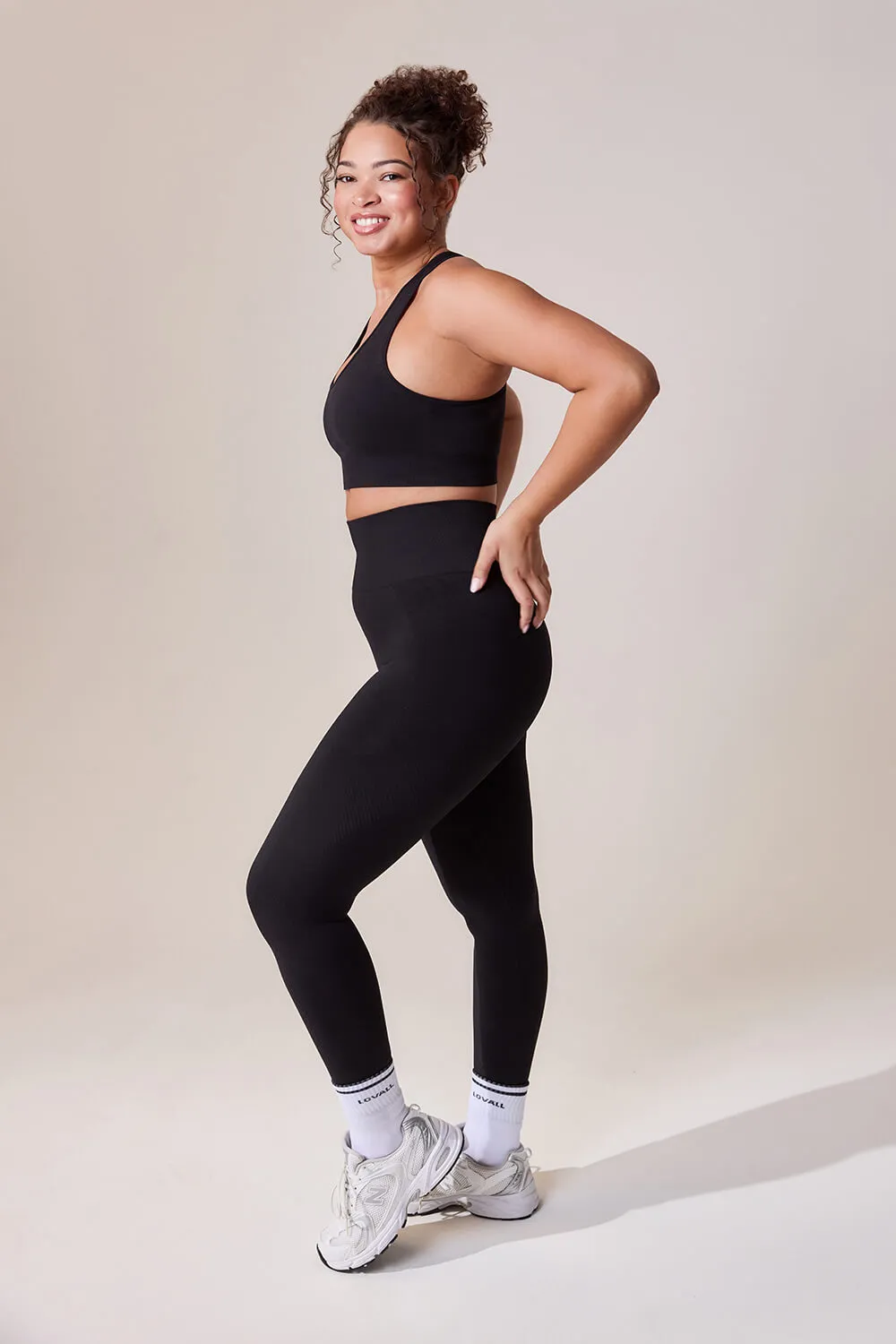 Curve Sculpt Seamless Leggings - Black sold by LOVALL product image thumbnail 5