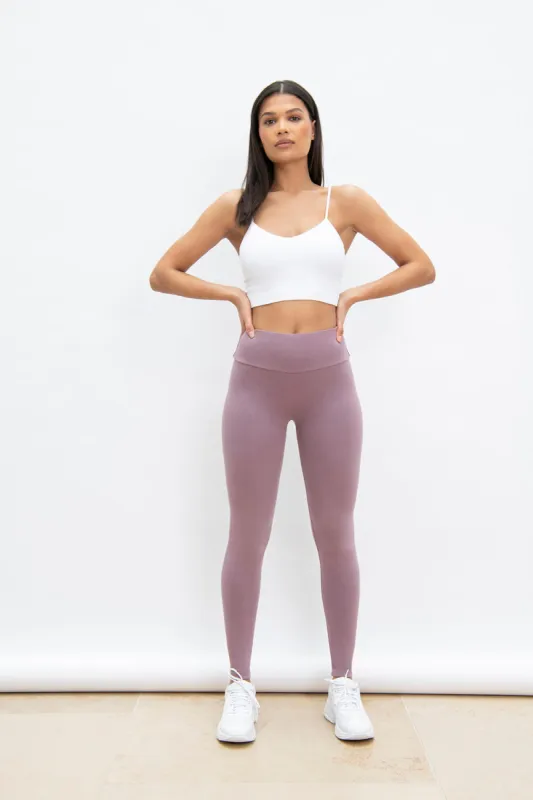 Everyday High Waisted Leggings - Elderberry Purple sold by LOVALL