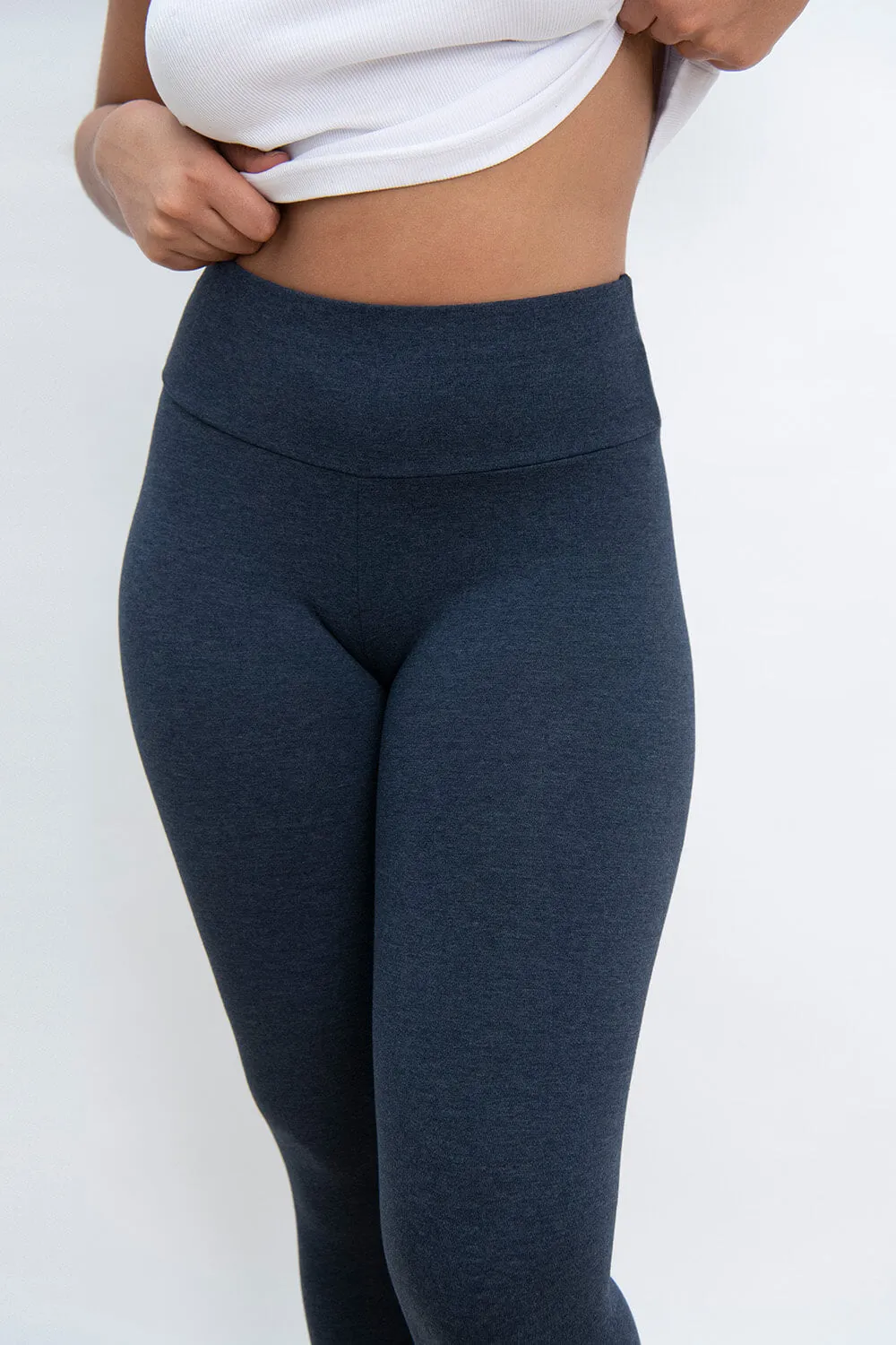 Everyday High Waisted Leggings - Infinity Blue Marl sold by LOVALL product image thumbnail 4