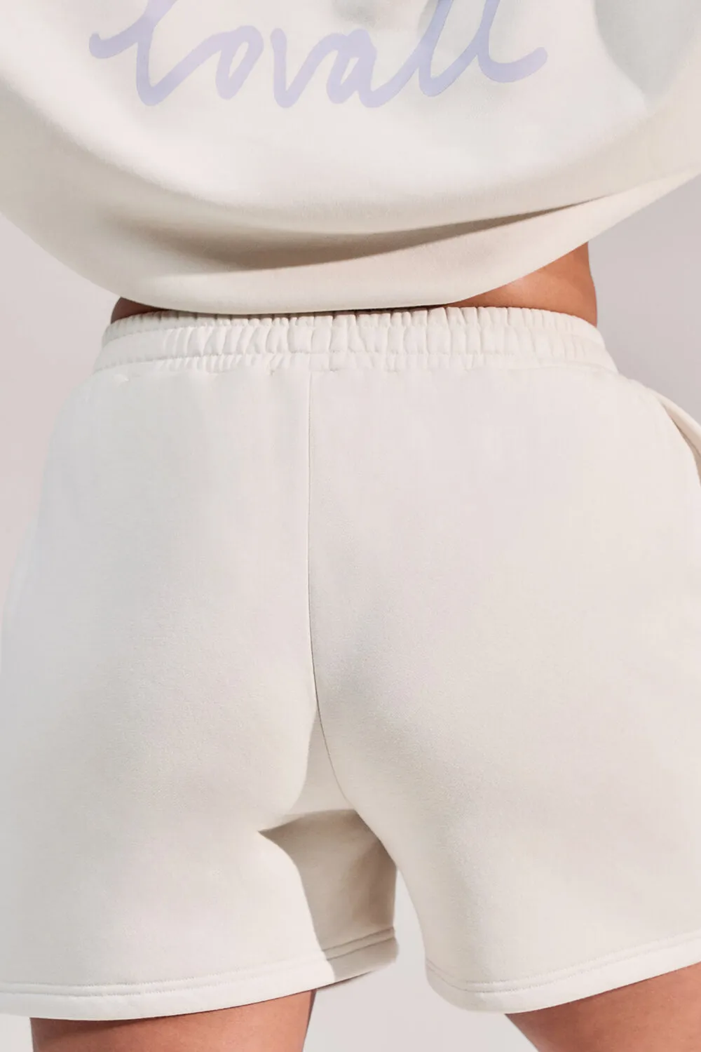 Curve Organic Sweat Shorts - Ecru sold by LOVALL product image thumbnail 5