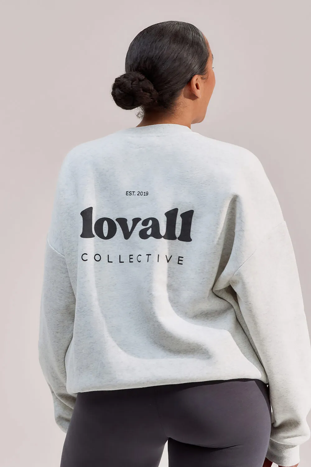 Curve Organic Oversized Sweatshirt Collective - Light Grey Marl sold by LOVALL product image thumbnail 5