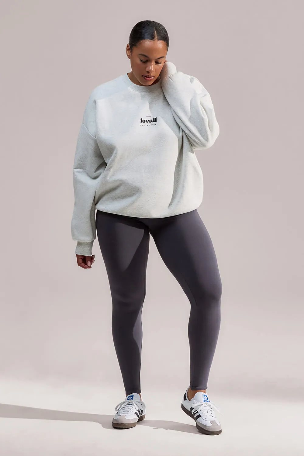 Curve Organic Oversized Sweatshirt Collective - Light Grey Marl sold by LOVALL product image thumbnail 2