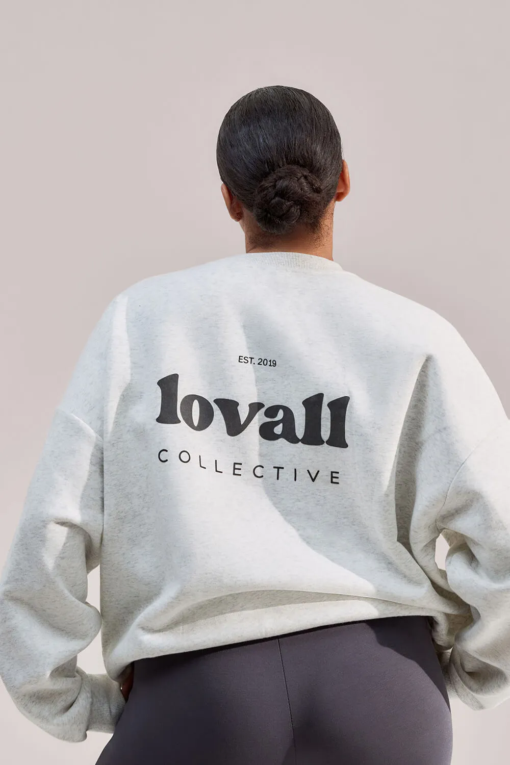Curve Organic Oversized Sweatshirt Collective - Light Grey Marl sold by LOVALL product image thumbnail 4