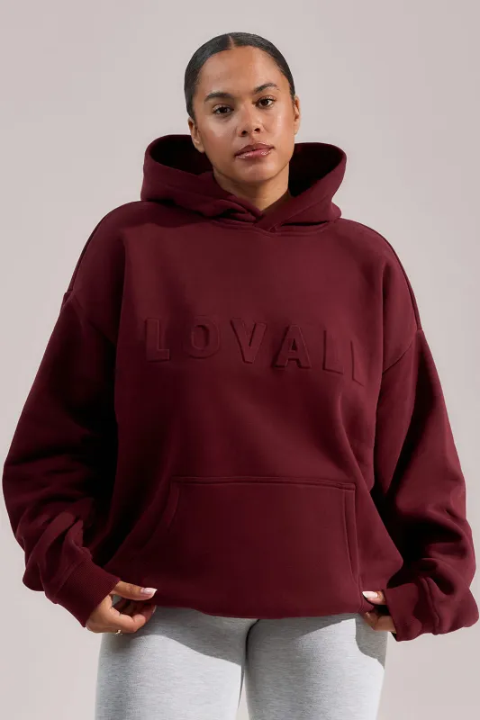 Curve Heavyweight Oversized Hoodie - Burgundy sold by LOVALL
