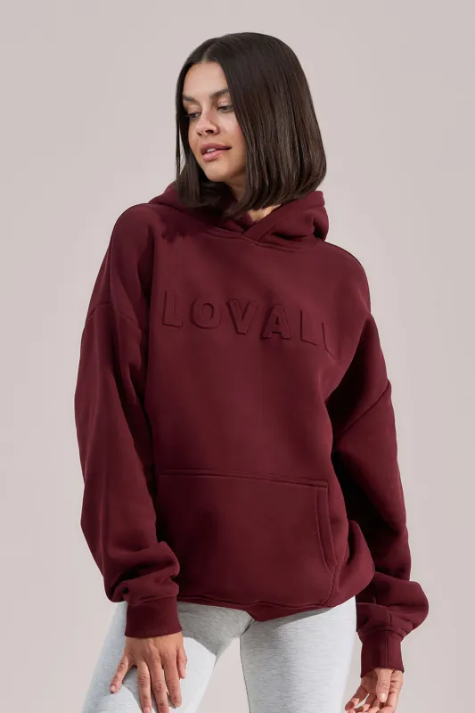 Heavyweight Oversized Hoodie - Burgundy sold by LOVALL