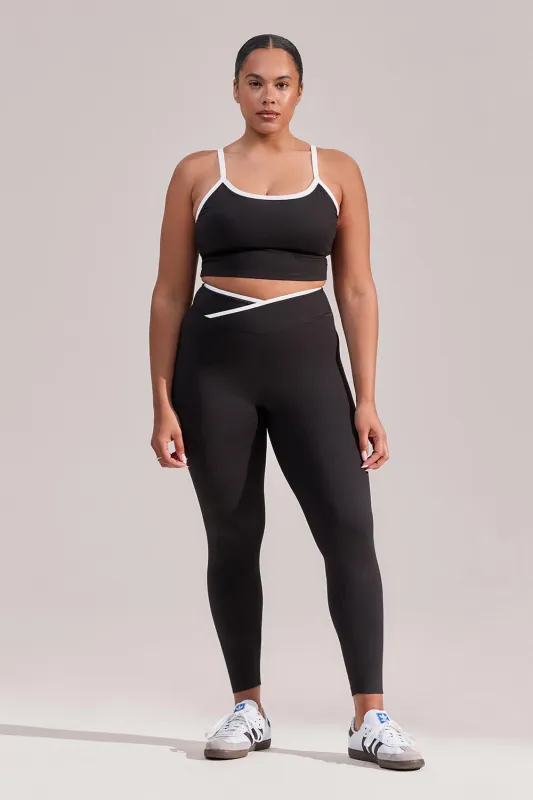 Curve Ultimate Everyday Wrap Waist Leggings - Black made by LOVALL