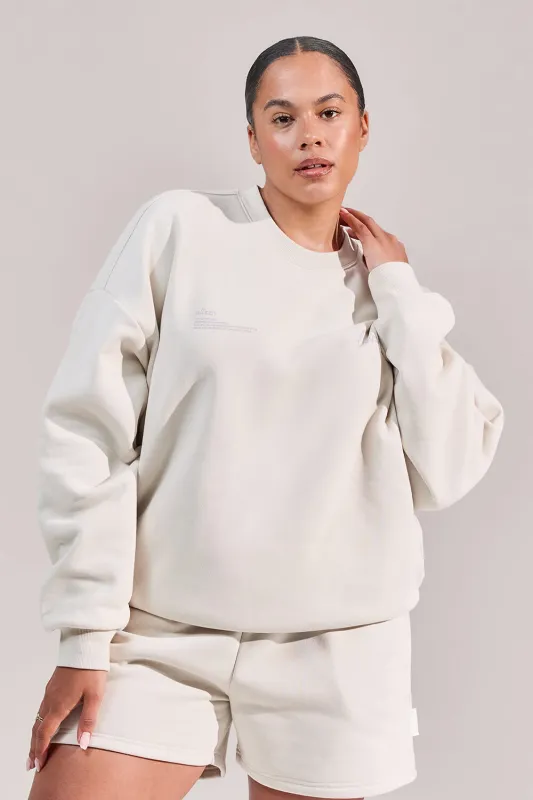 Curve Organic Oversized Sweatshirt Euphoric - Ecru sold by LOVALL