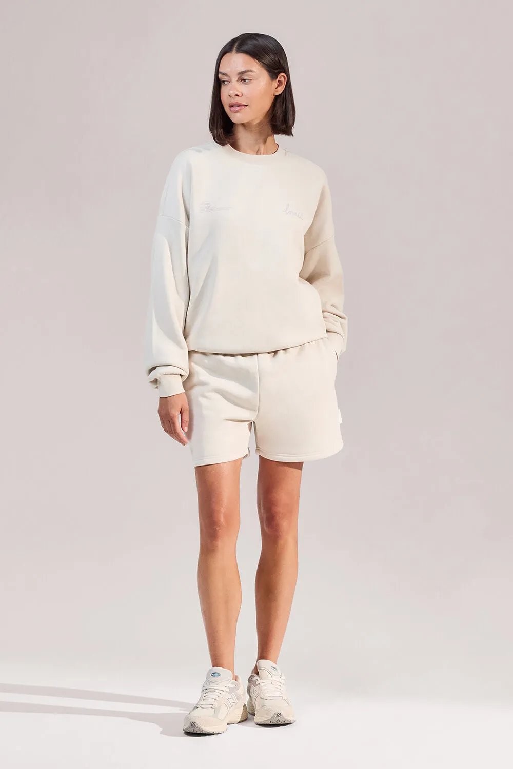 Organic Oversized Sweatshirt Euphoric - Ecru sold by LOVALL product image thumbnail 3