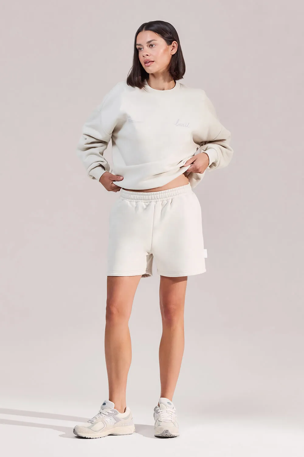 Organic Oversized Sweatshirt Euphoric - Ecru sold by LOVALL product image thumbnail 4