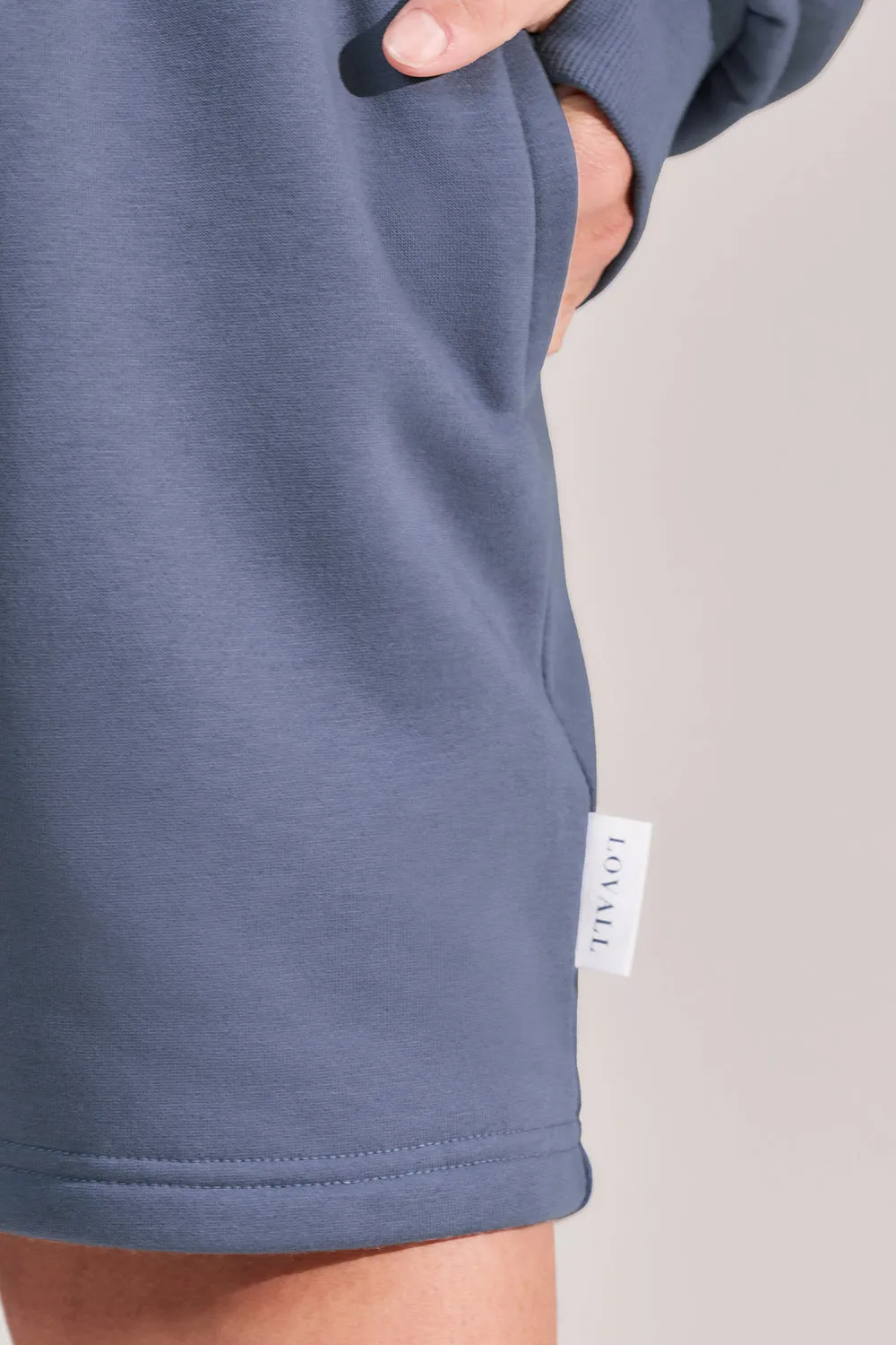 Organic Sweat Shorts - Ice Blue sold by LOVALL product image thumbnail 5