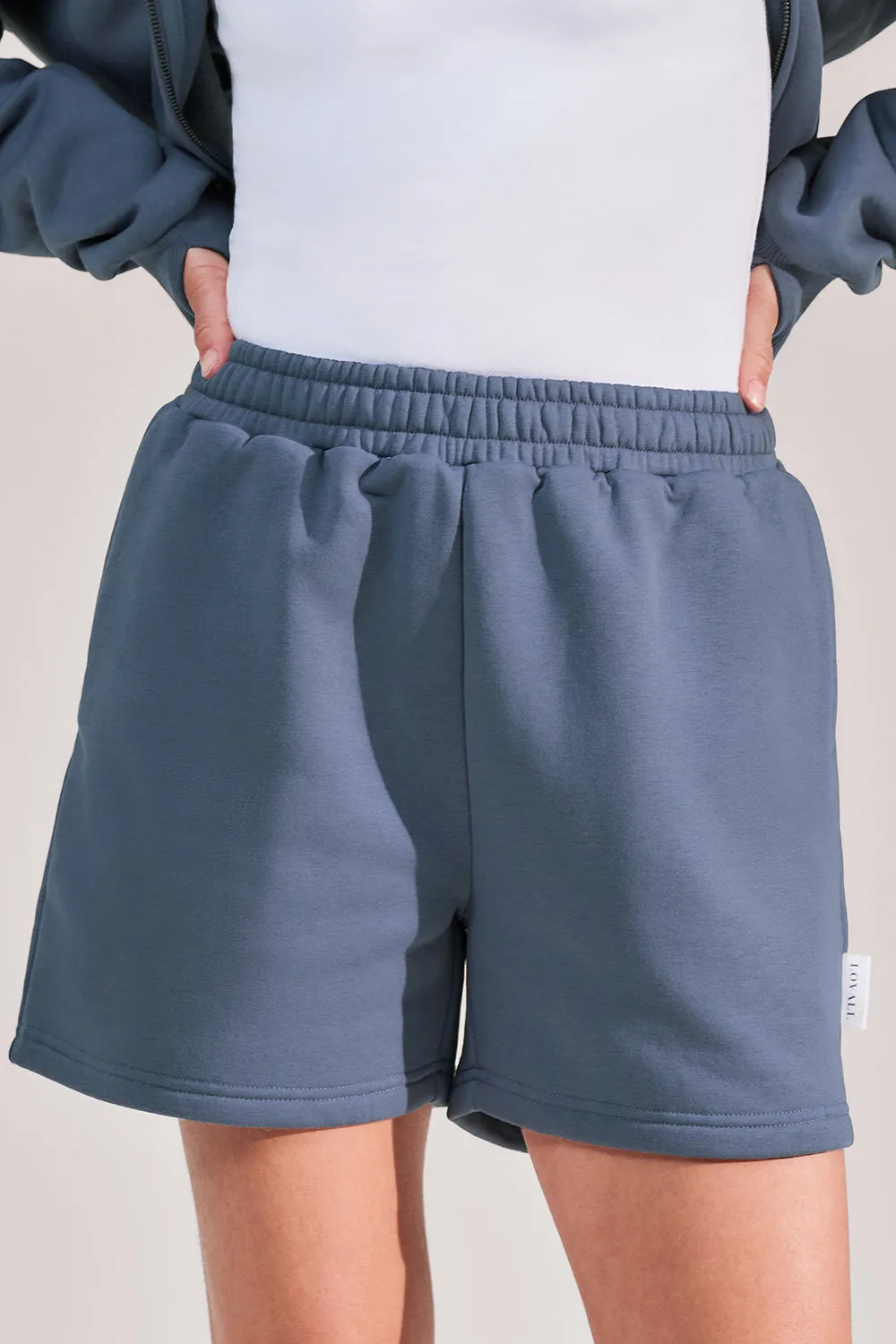 Organic Sweat Shorts - Ice Blue sold by LOVALL product image thumbnail 3