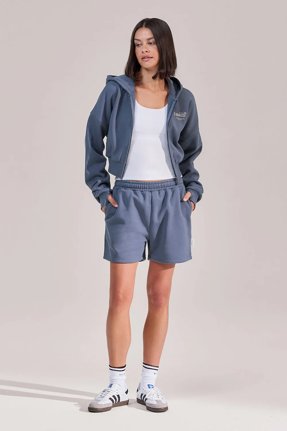 Organic Sweat Shorts - Ice Blue sold by LOVALL product image thumbnail 2