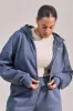 Curve Organic Crop Zip Hoodie - Ice Blue sold by LOVALL