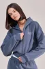 Organic Crop Zip Hoodie - Ice Blue sold by LOVALL
