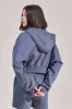 Organic Crop Zip Hoodie - Ice Blue sold by LOVALL