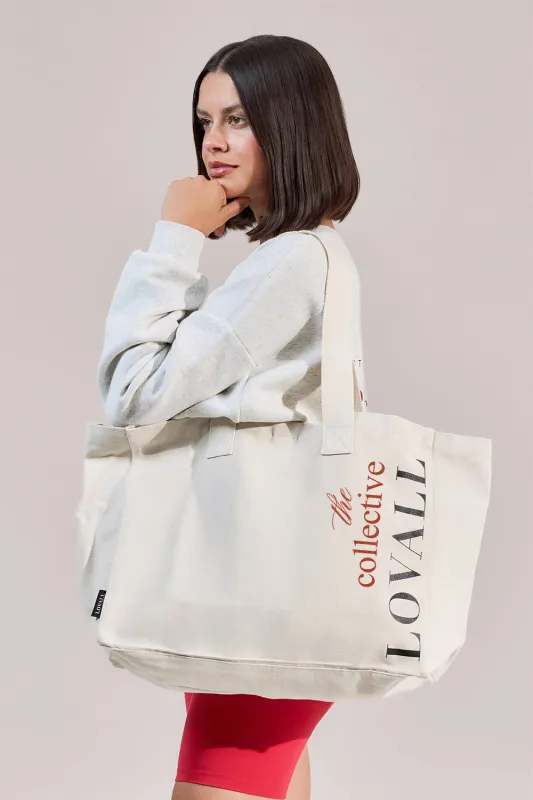 Lovall Collective Recycled Tote Bag - Ecru sold by LOVALL