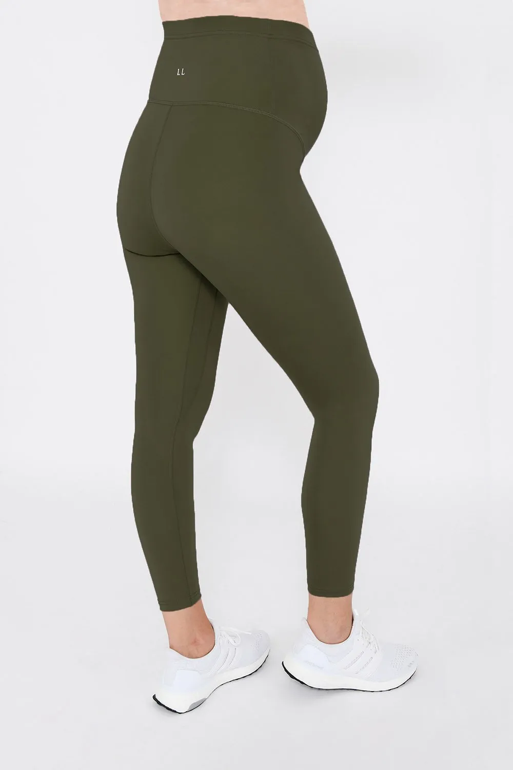 Maternity Focus 7/8 Sports Leggings - Olive Green sold by LOVALL product image thumbnail 3