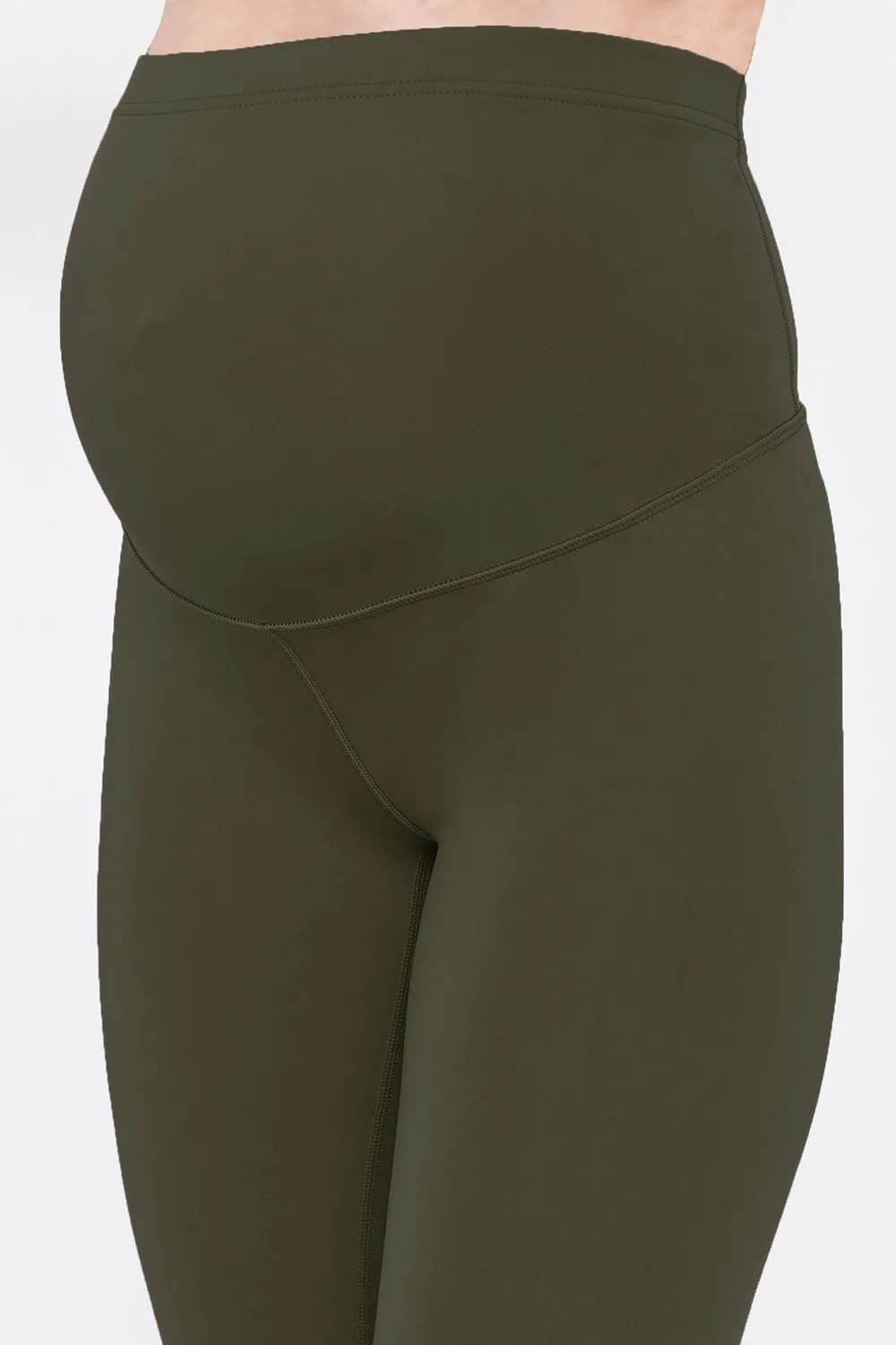 Maternity Focus 7/8 Sports Leggings - Olive Green sold by LOVALL product image thumbnail 4