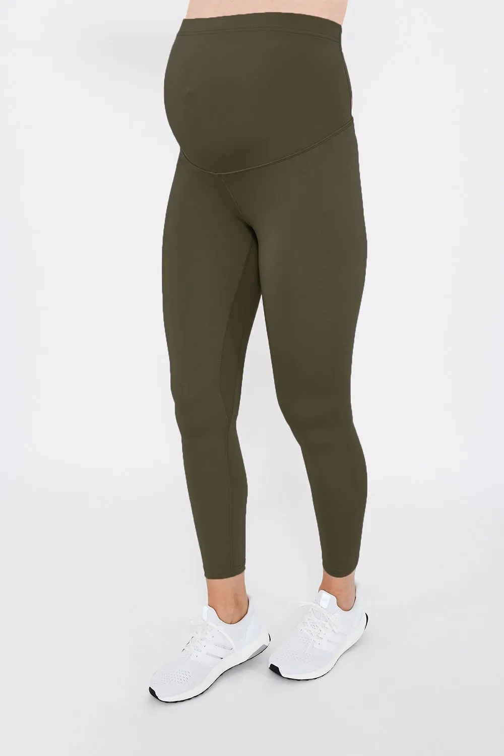 Maternity Focus 7/8 Sports Leggings - Olive Green sold by LOVALL product image thumbnail 2
