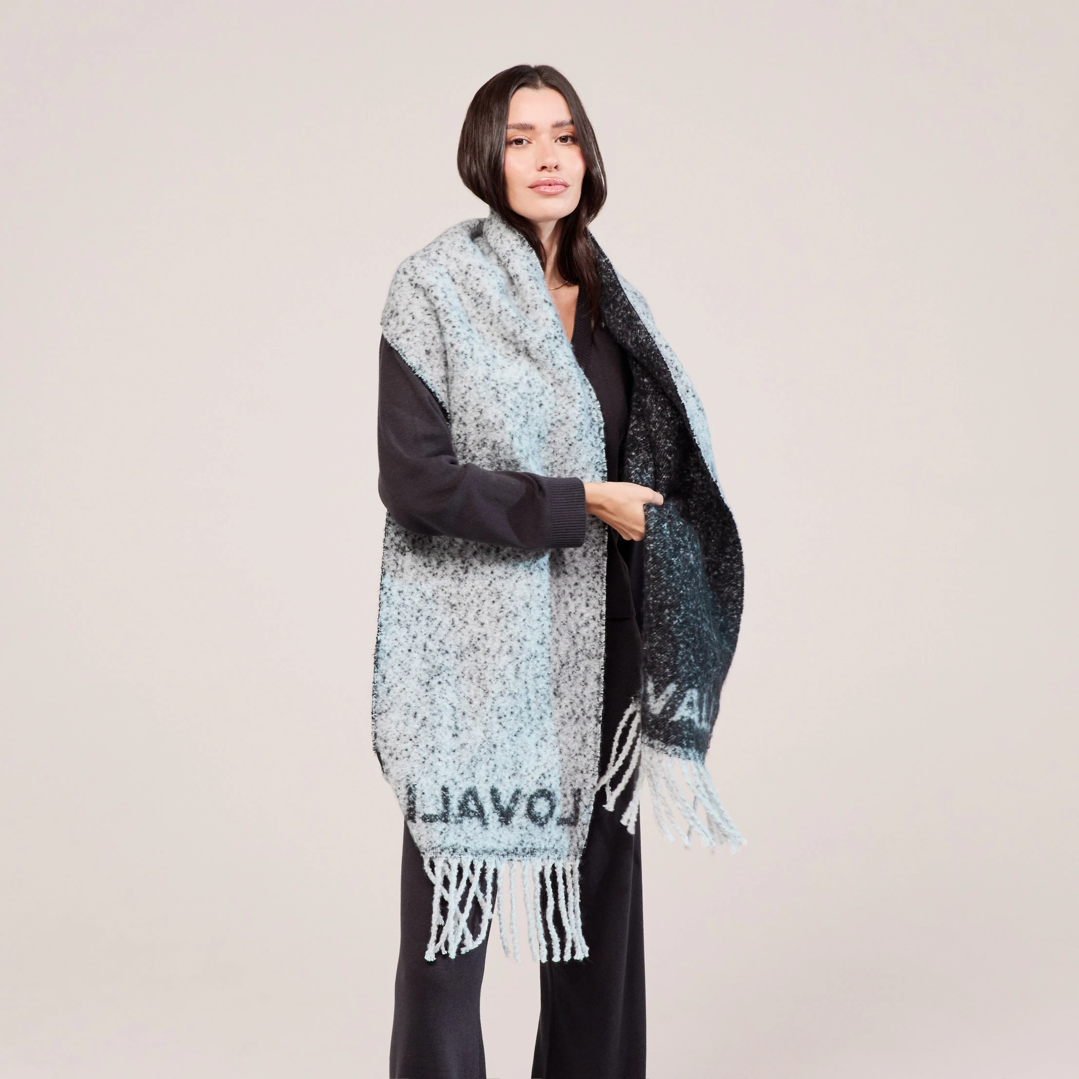 Woven Scarf - Black sold by LOVALL product image thumbnail 5