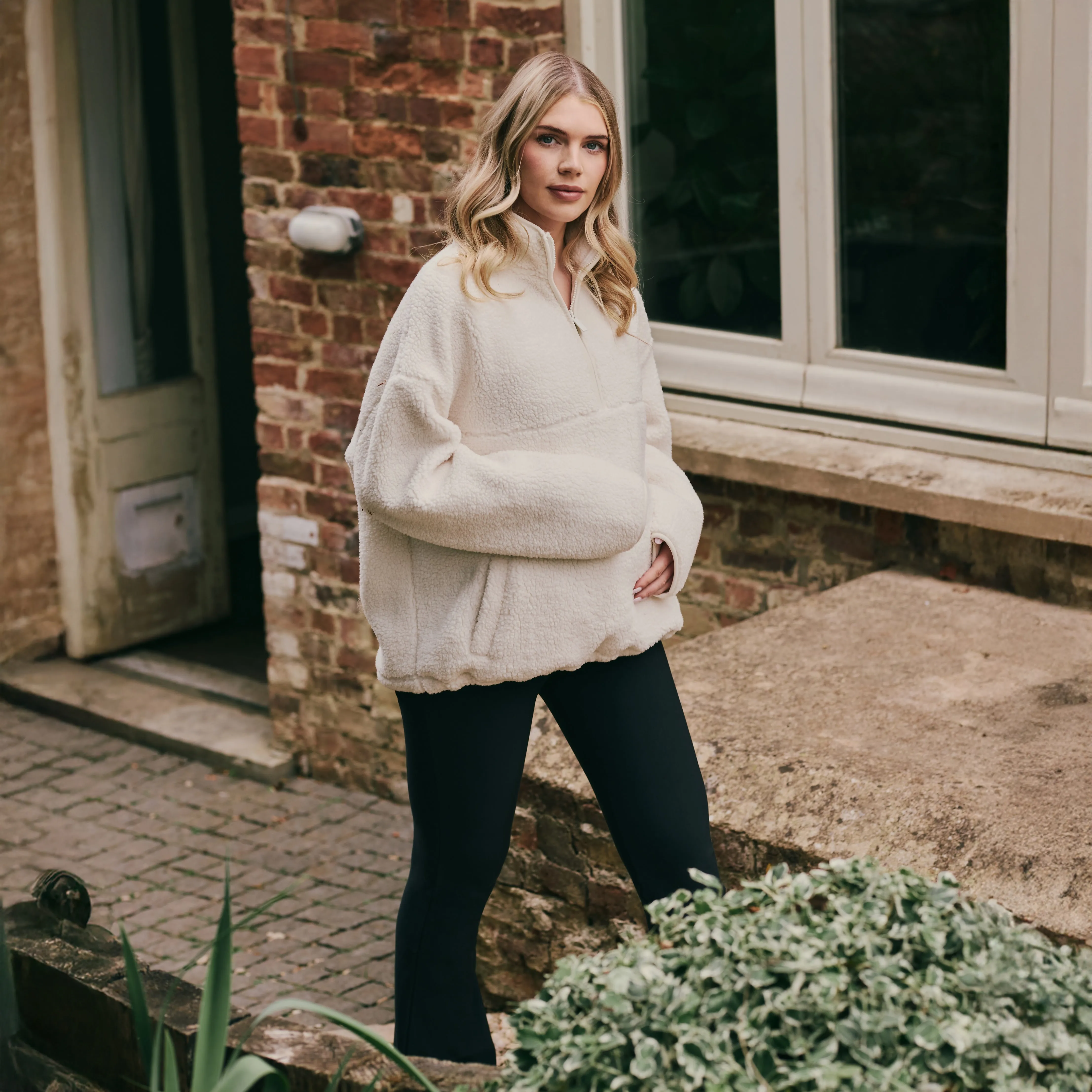 Maternity Winter Flare Leggings - Vintage Navy sold by LOVALL product image thumbnail 4