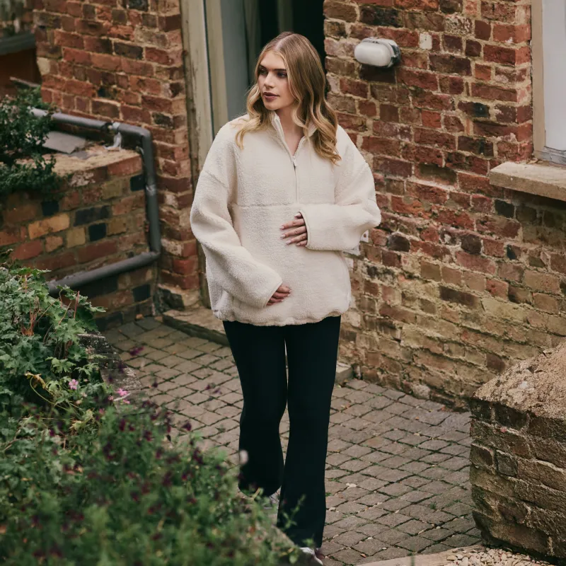 Maternity Winter Flare Leggings - Vintage Navy sold by LOVALL