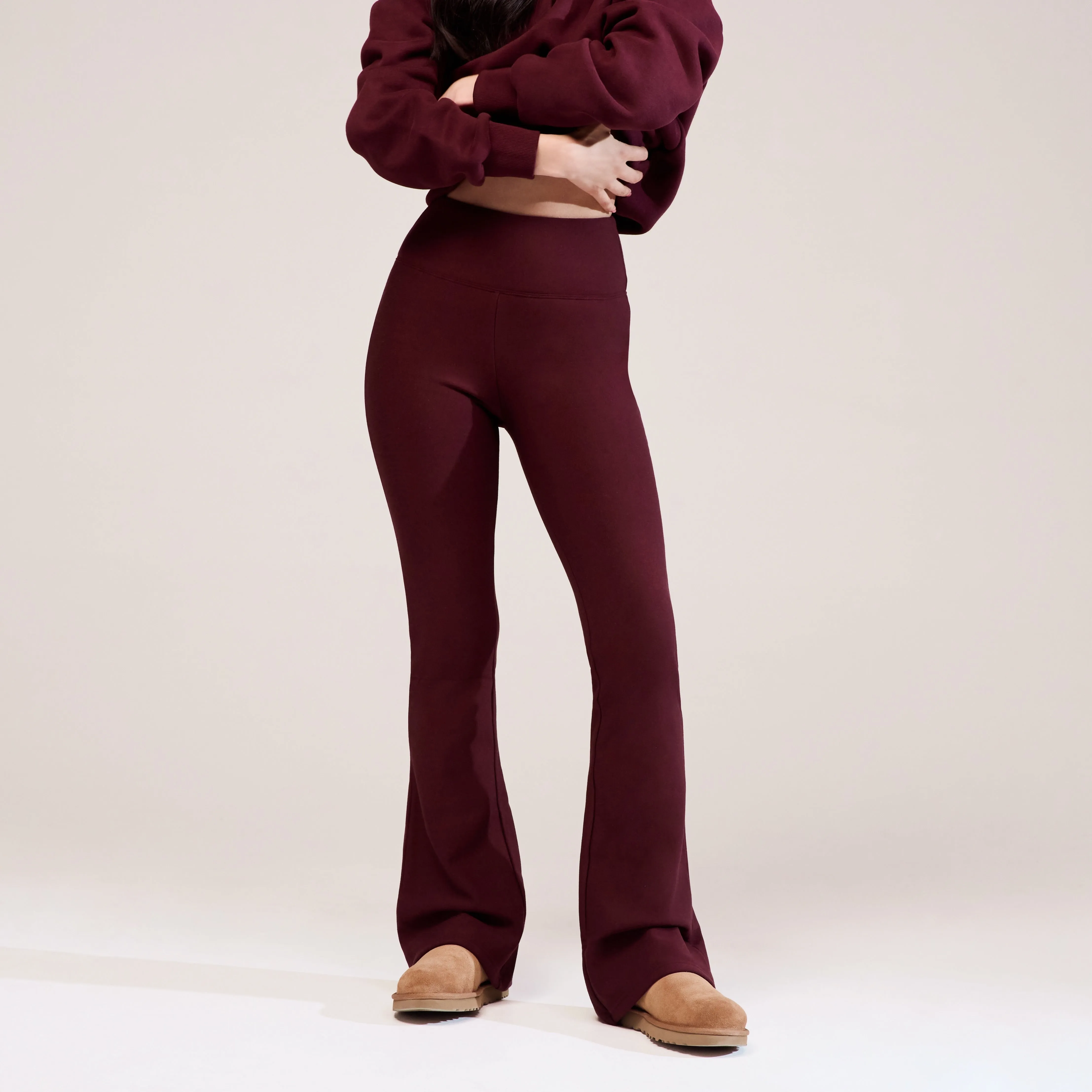 Winter Flare Leggings - Burgundy sold by LOVALL product image thumbnail 5