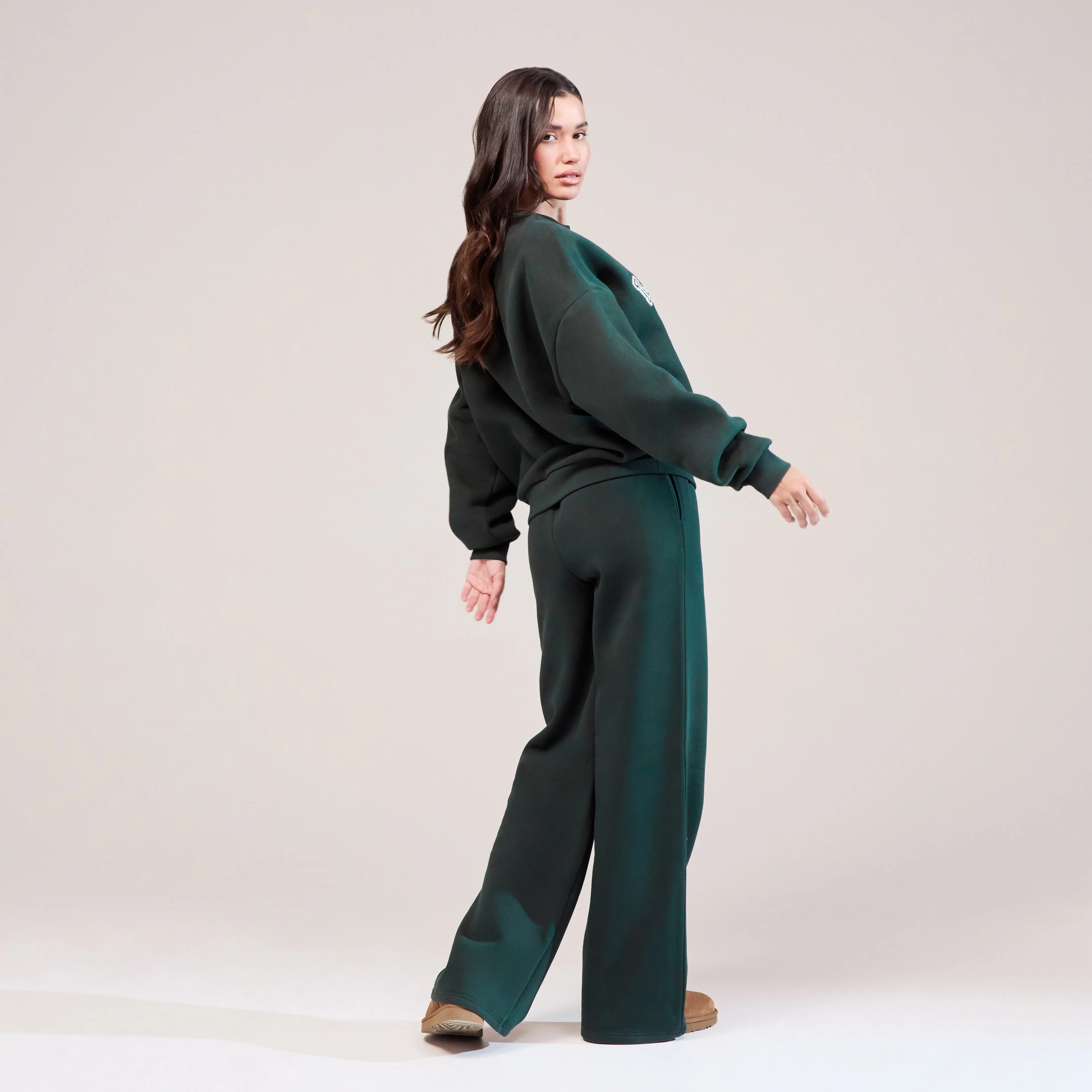 Organic Wide Leg Jogger - Pine sold by LOVALL product image thumbnail 3