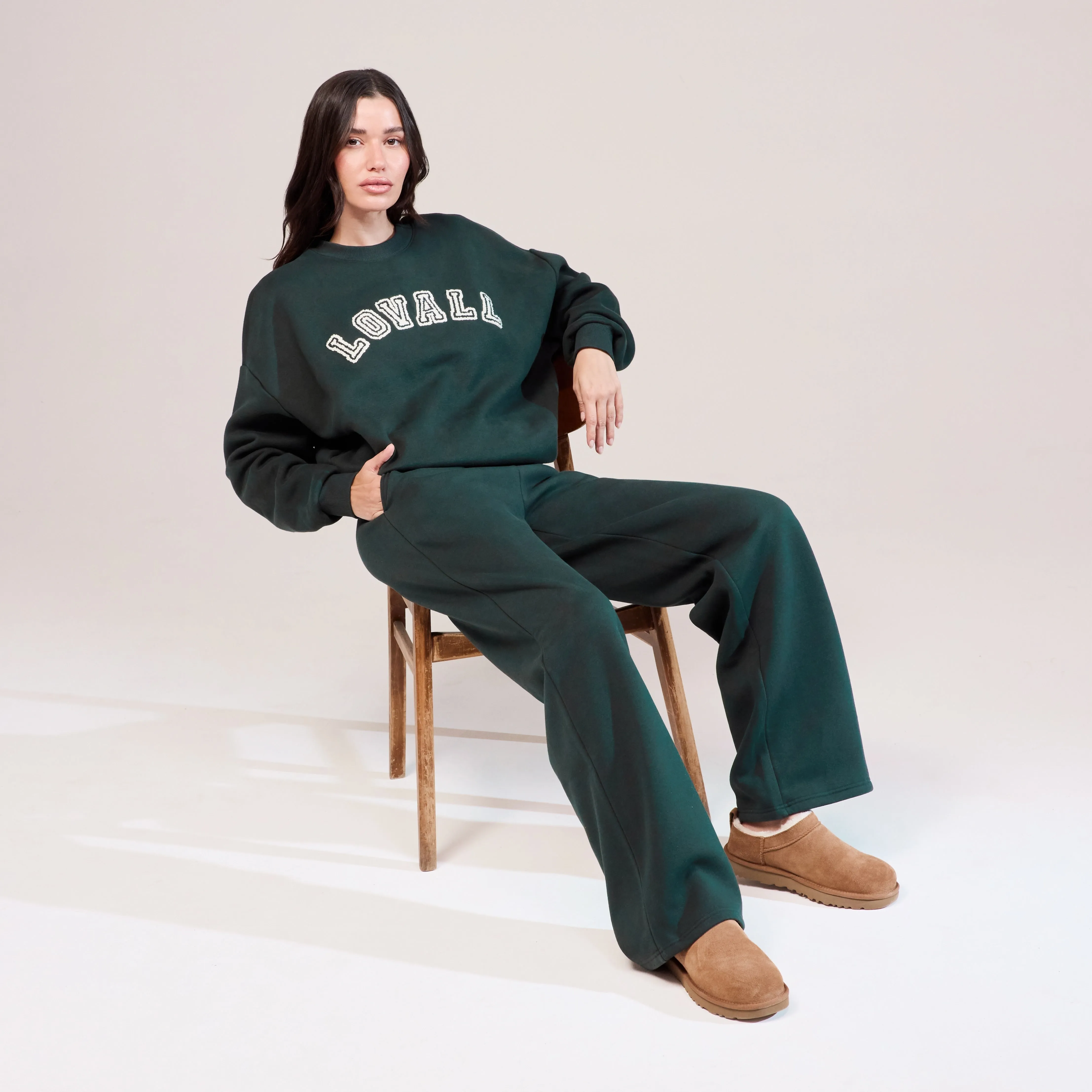 Organic Wide Leg Jogger - Pine sold by LOVALL product image thumbnail 5