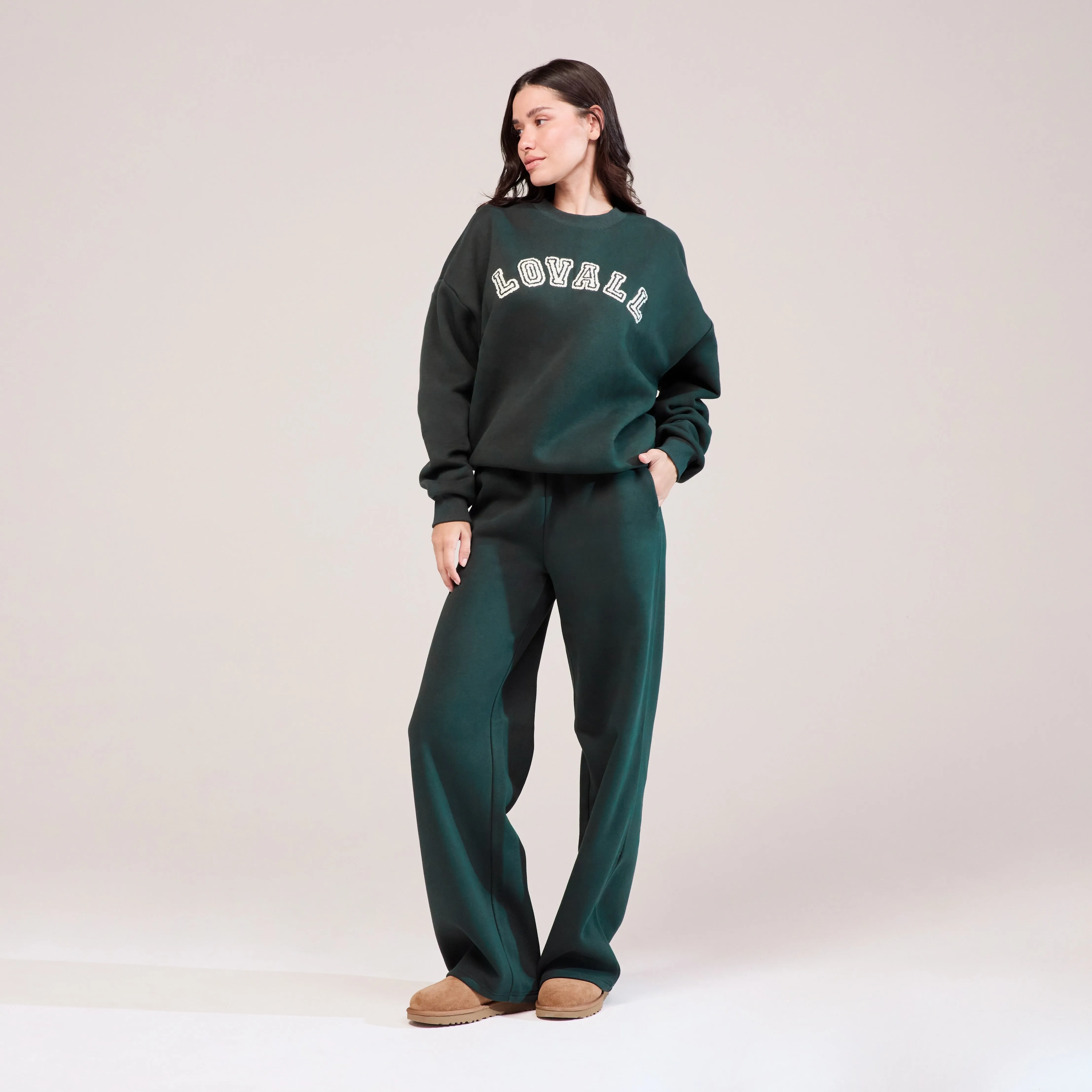 Organic Wide Leg Jogger - Pine sold by LOVALL product image thumbnail 2