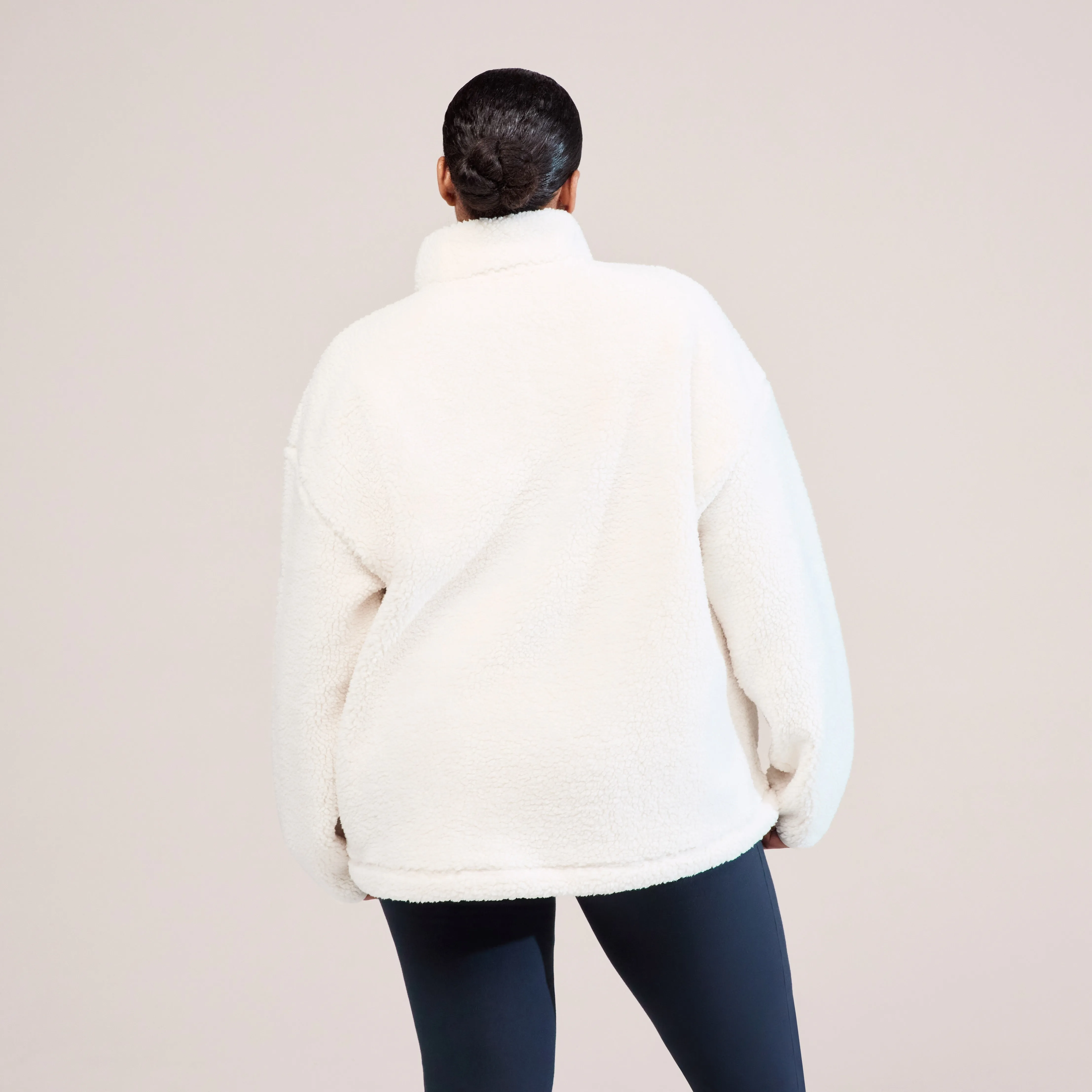 Curve Borg 1/4 Zip Fleece - Snow White sold by LOVALL product image thumbnail 3