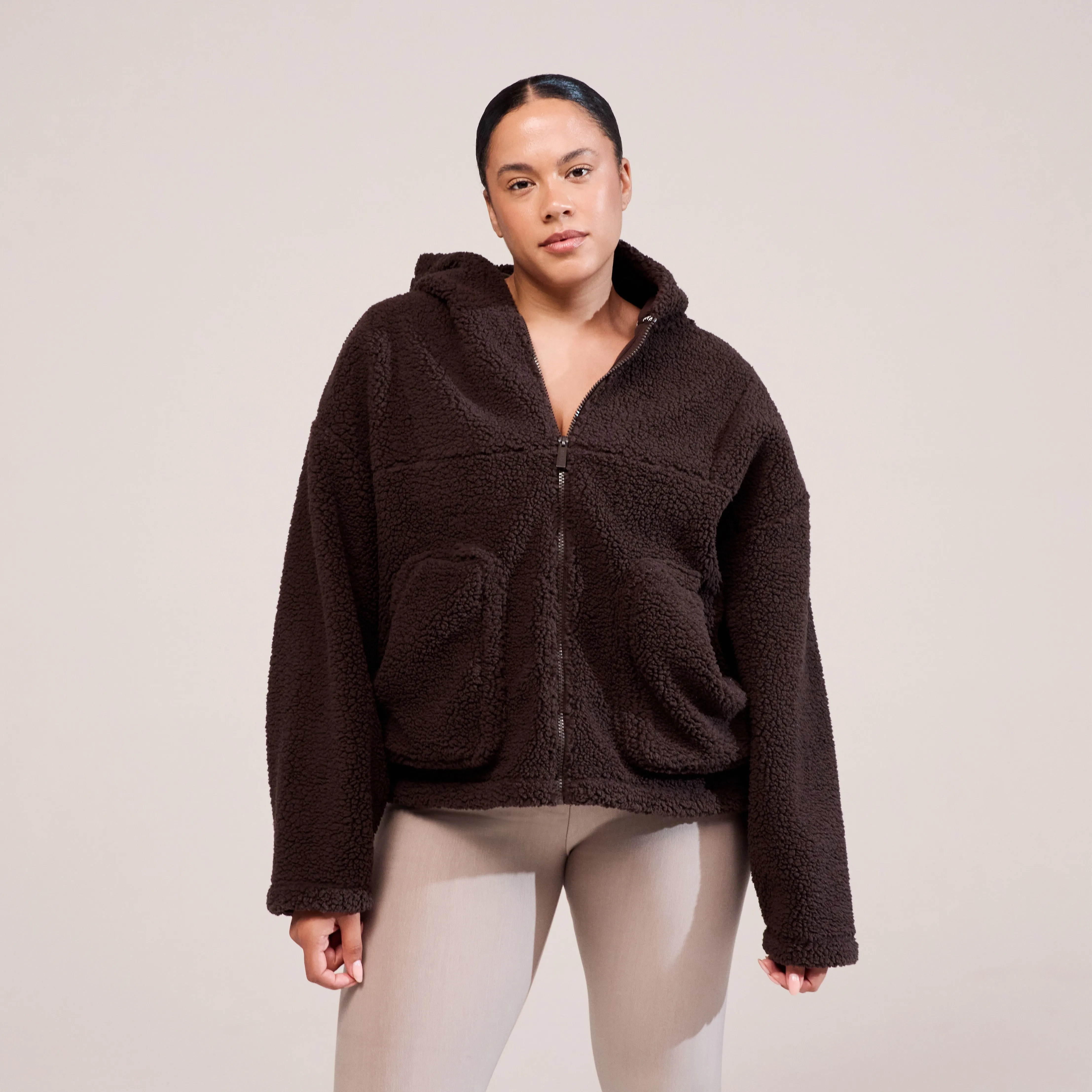 Curve Borg Fleece - Espresso Brown sold by LOVALL product image thumbnail 2