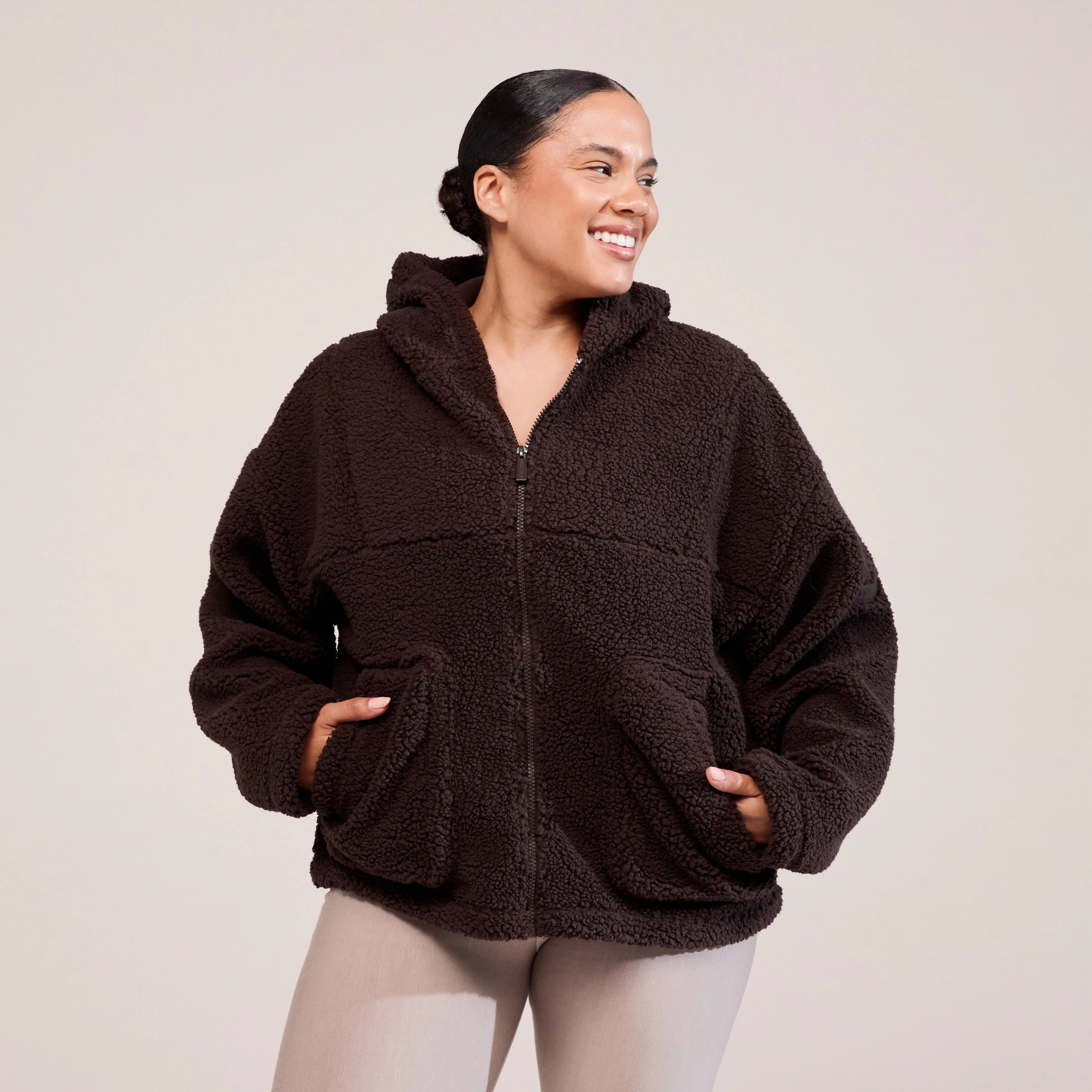 Curve Borg Fleece - Espresso Brown sold by LOVALL product image thumbnail 3