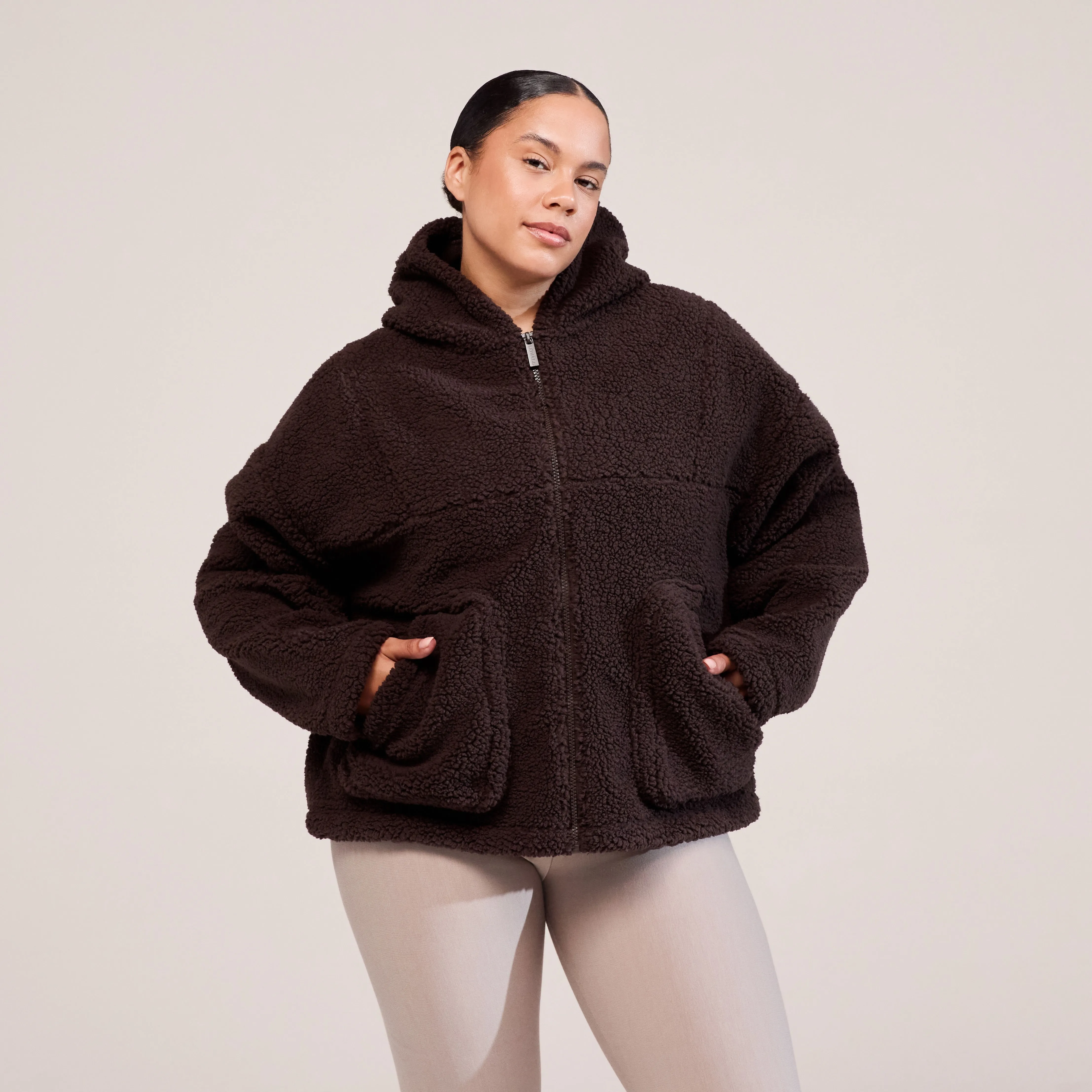 Curve Borg Fleece - Espresso Brown sold by LOVALL product image thumbnail 4