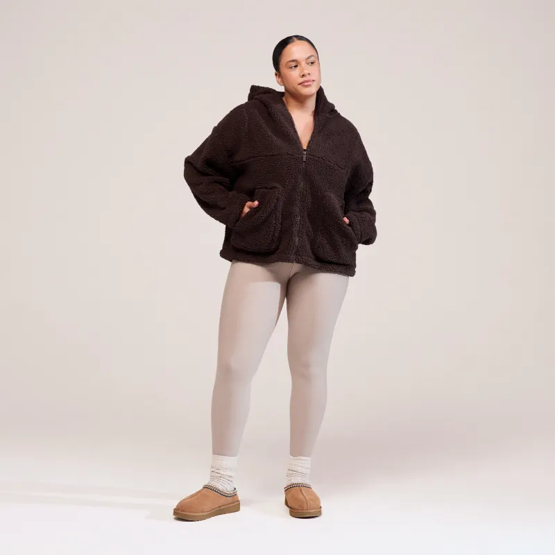 Curve Borg Fleece - Espresso Brown sold by LOVALL