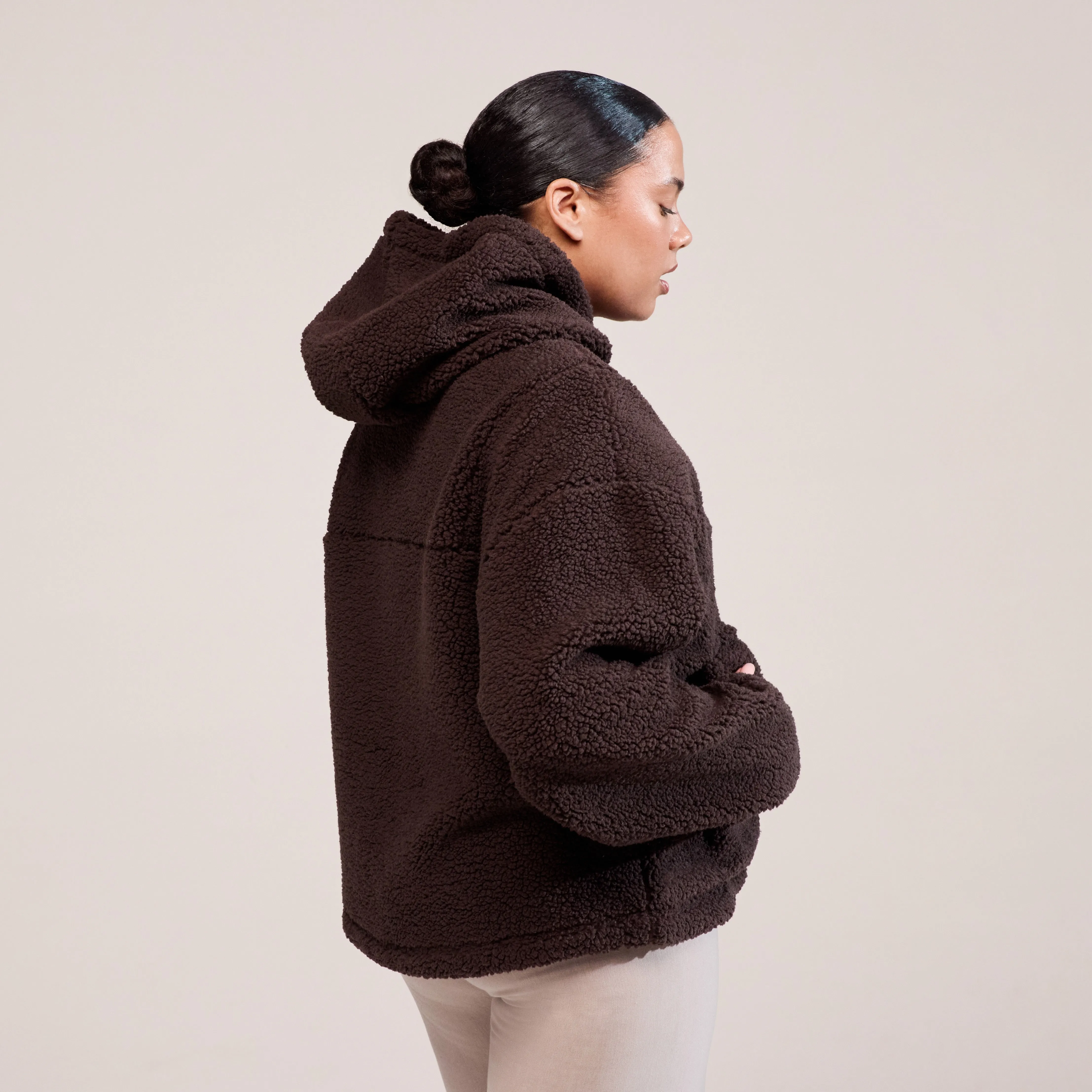 Curve Borg Fleece - Espresso Brown sold by LOVALL product image thumbnail 5