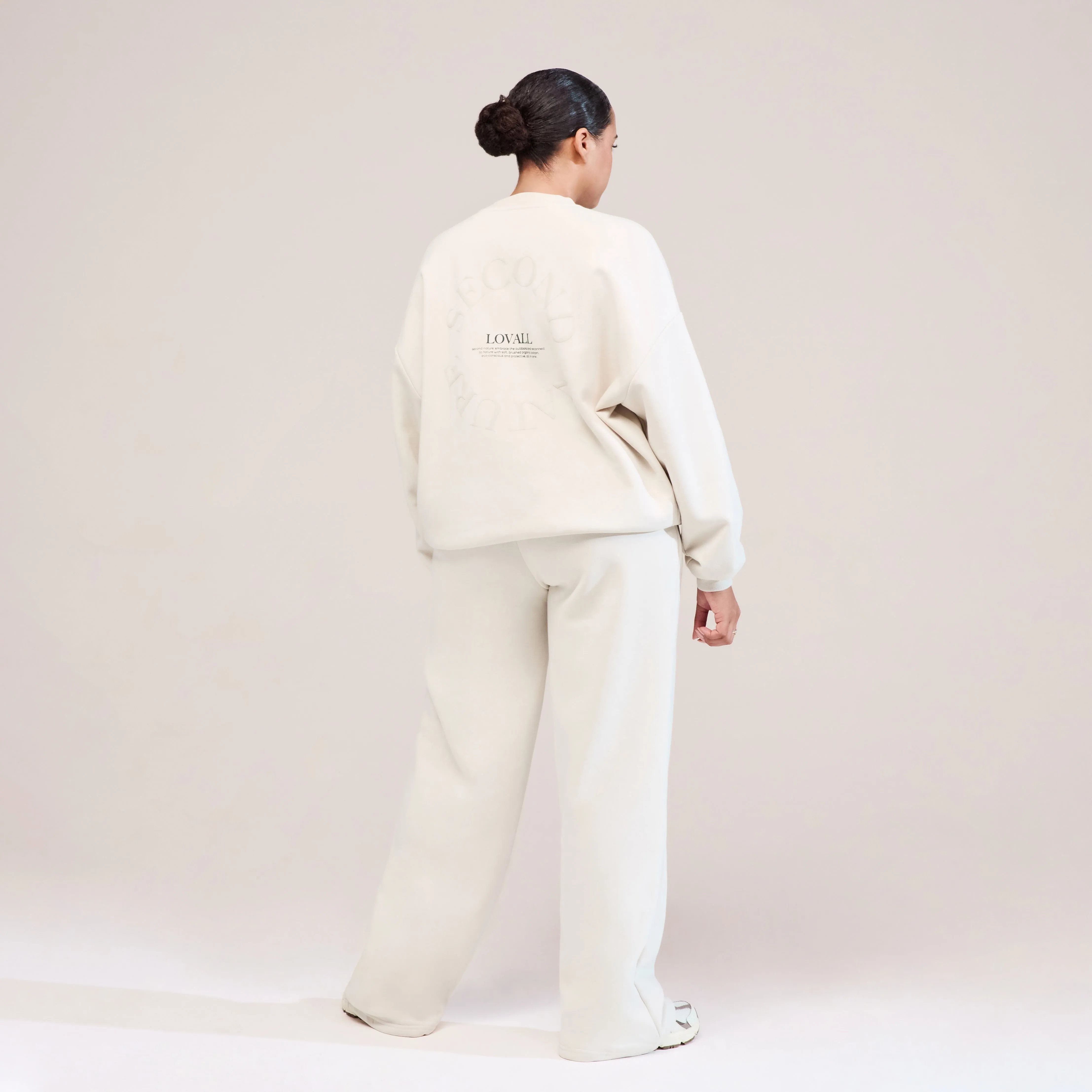 Curve Organic Oversized Sweatshirt Landscape - Ecru sold by LOVALL product image thumbnail 4