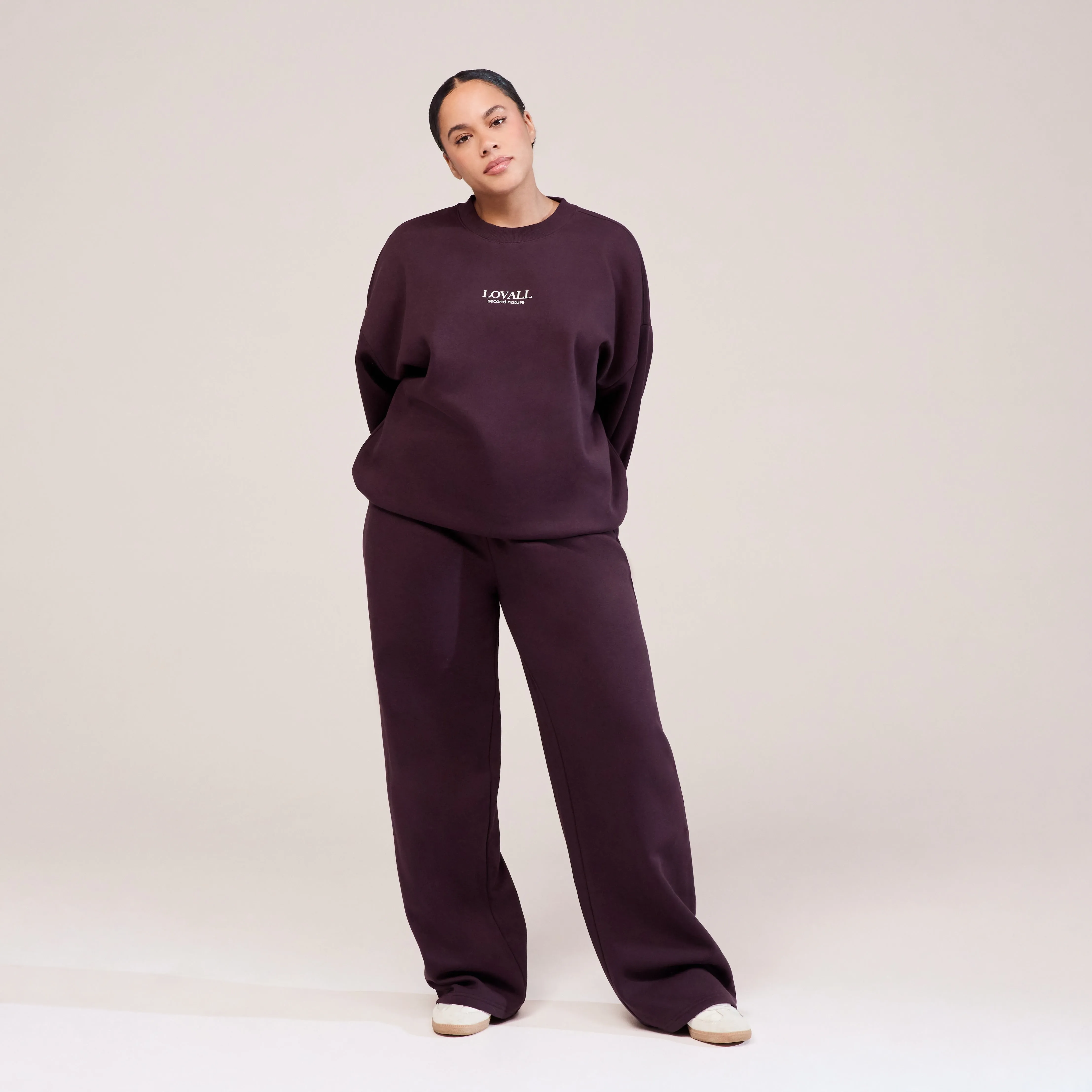 Curve Organic Oversized Sweatshirt Second Nature - Wine sold by LOVALL product image thumbnail 5