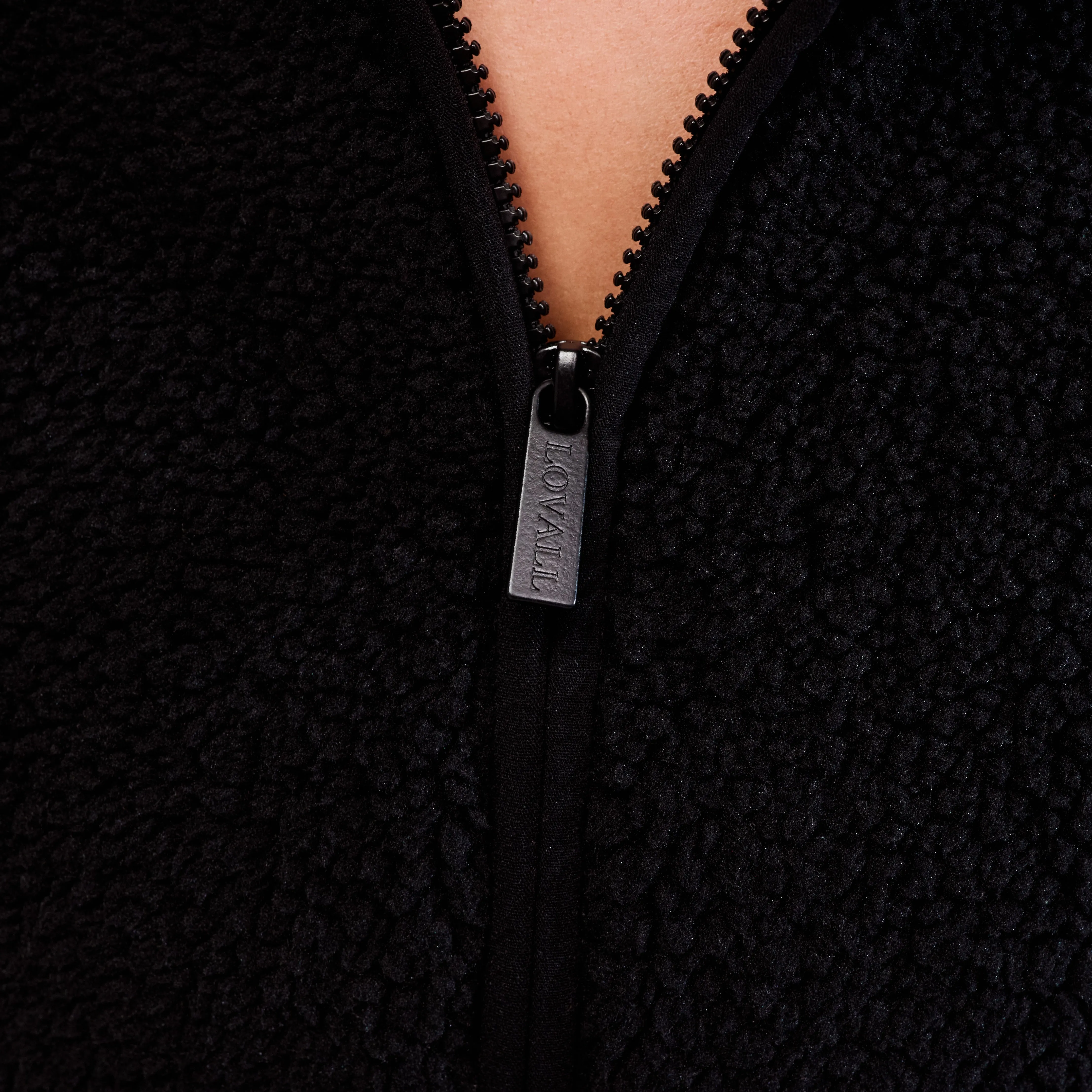 Borg 1/4 Zip Fleece - Black sold by LOVALL product image thumbnail 4