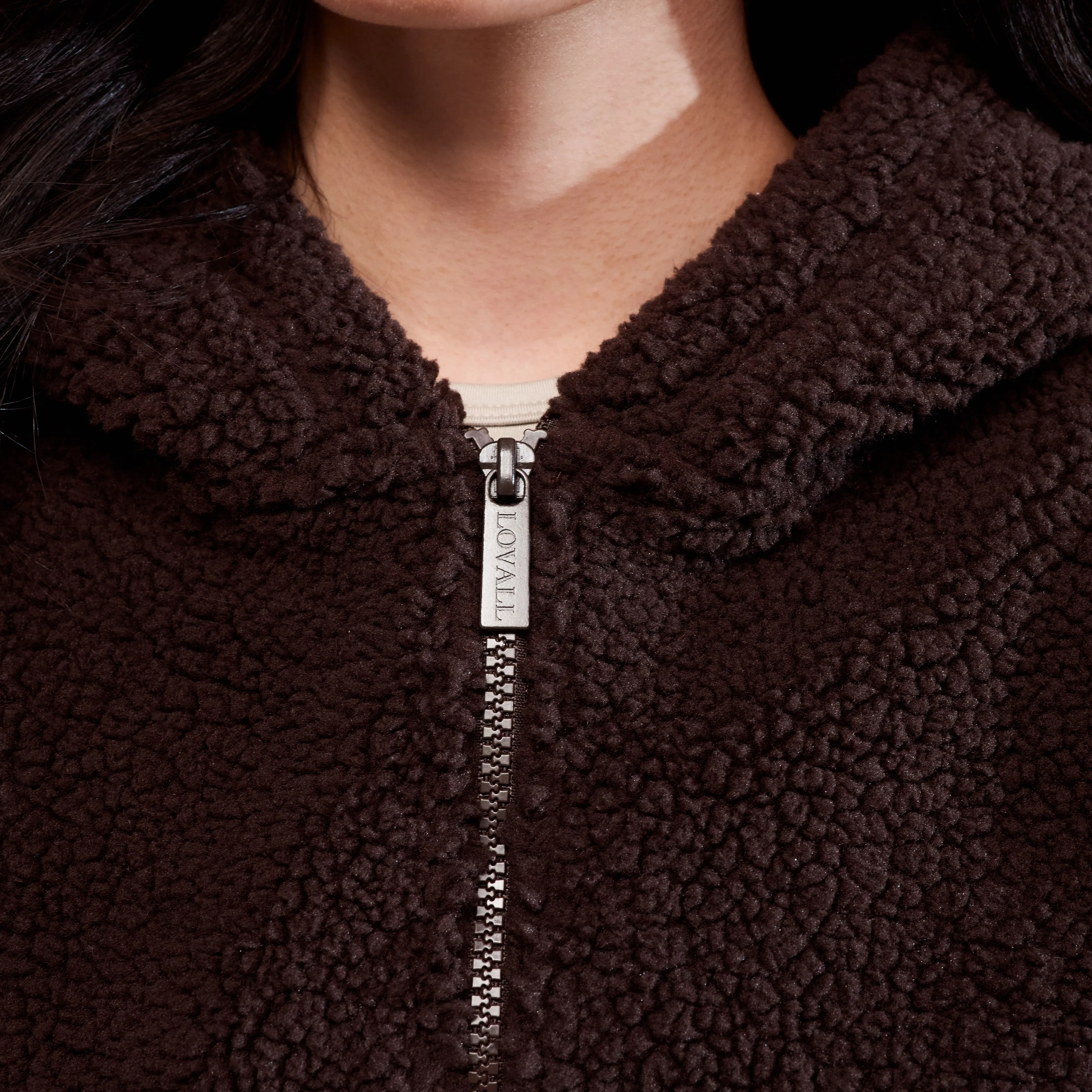 Borg Fleece - Espresso Brown sold by LOVALL product image thumbnail 4