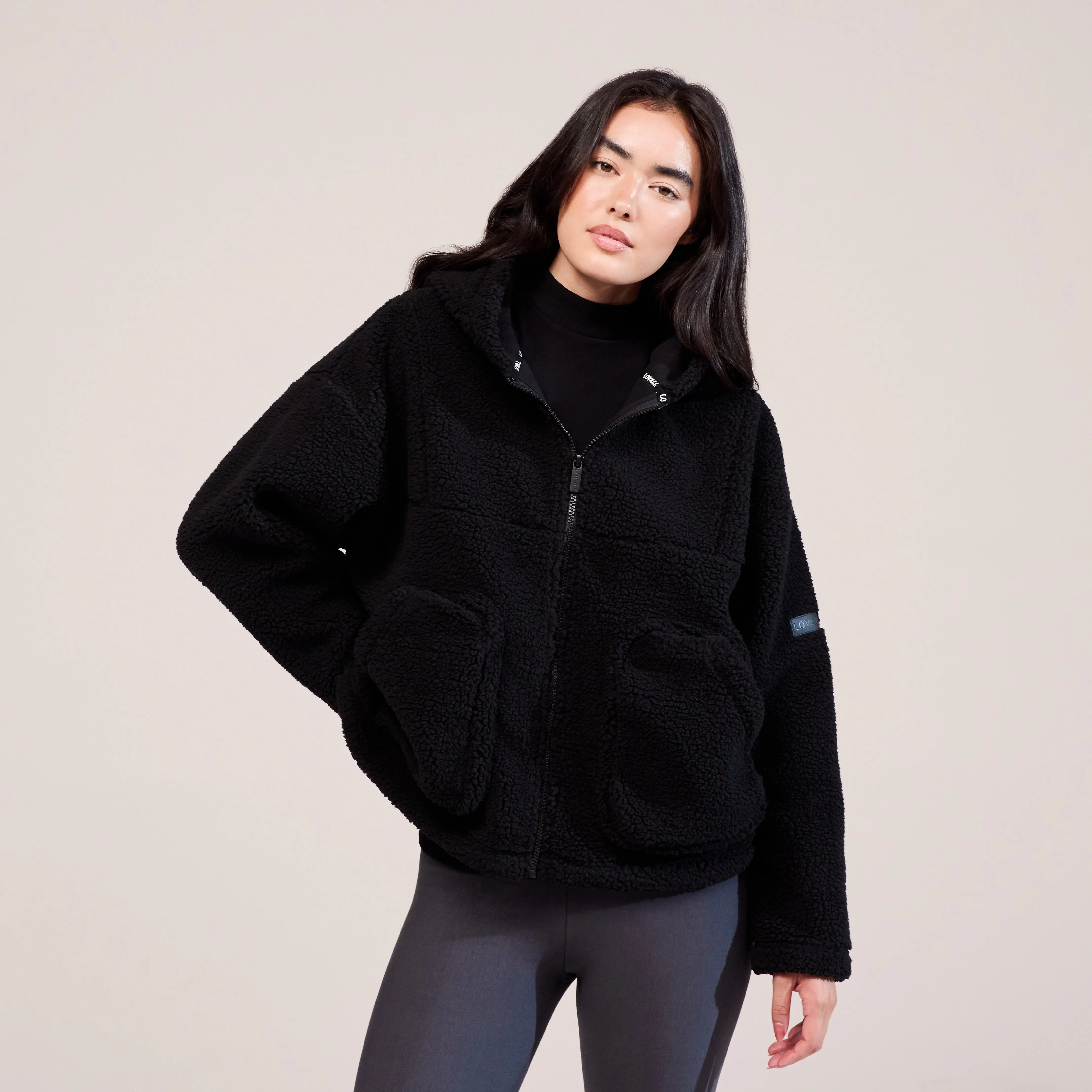Borg Fleece - Black sold by LOVALL