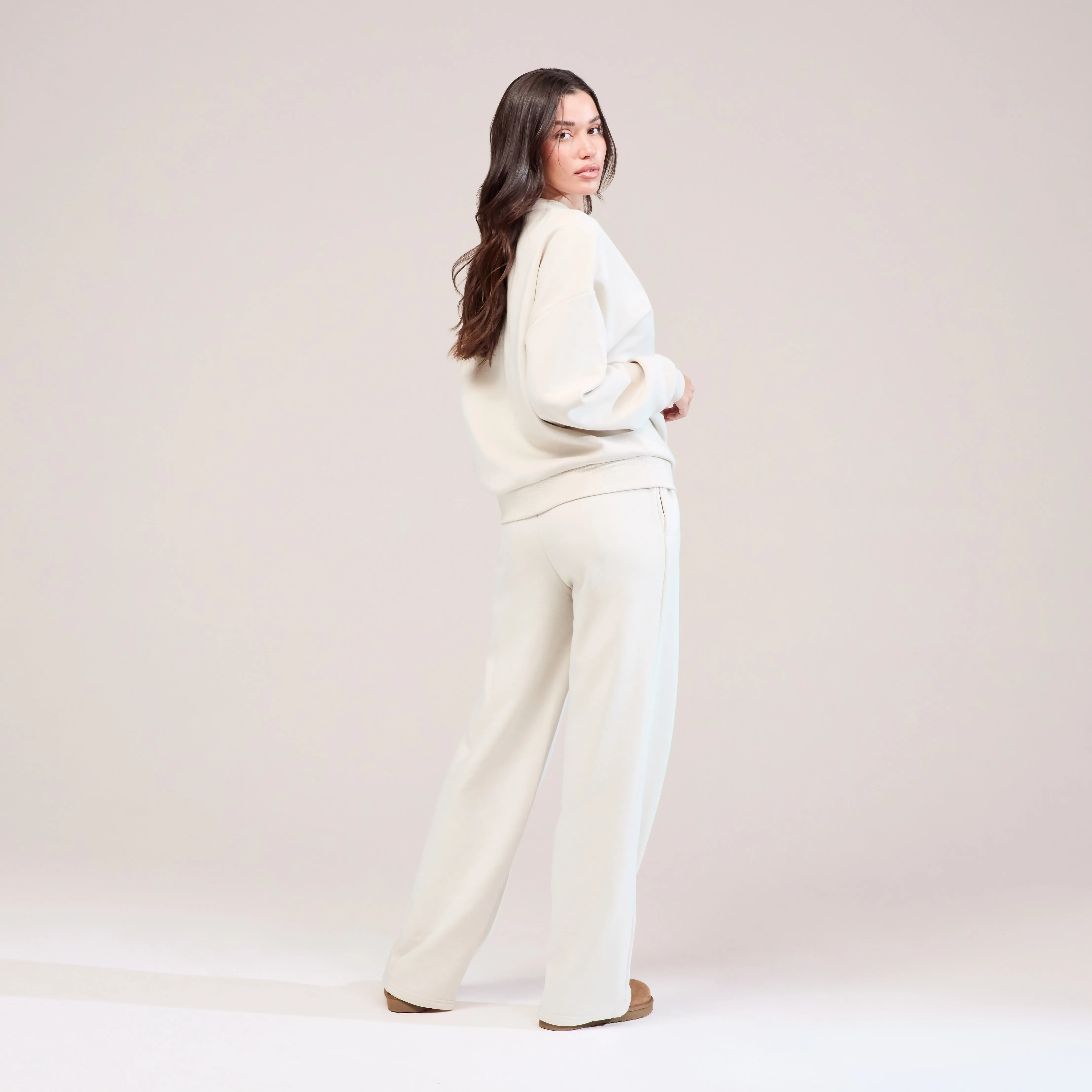 Organic Oversized Sweatshirt Lovall Script - Ecru sold by LOVALL product image thumbnail 3