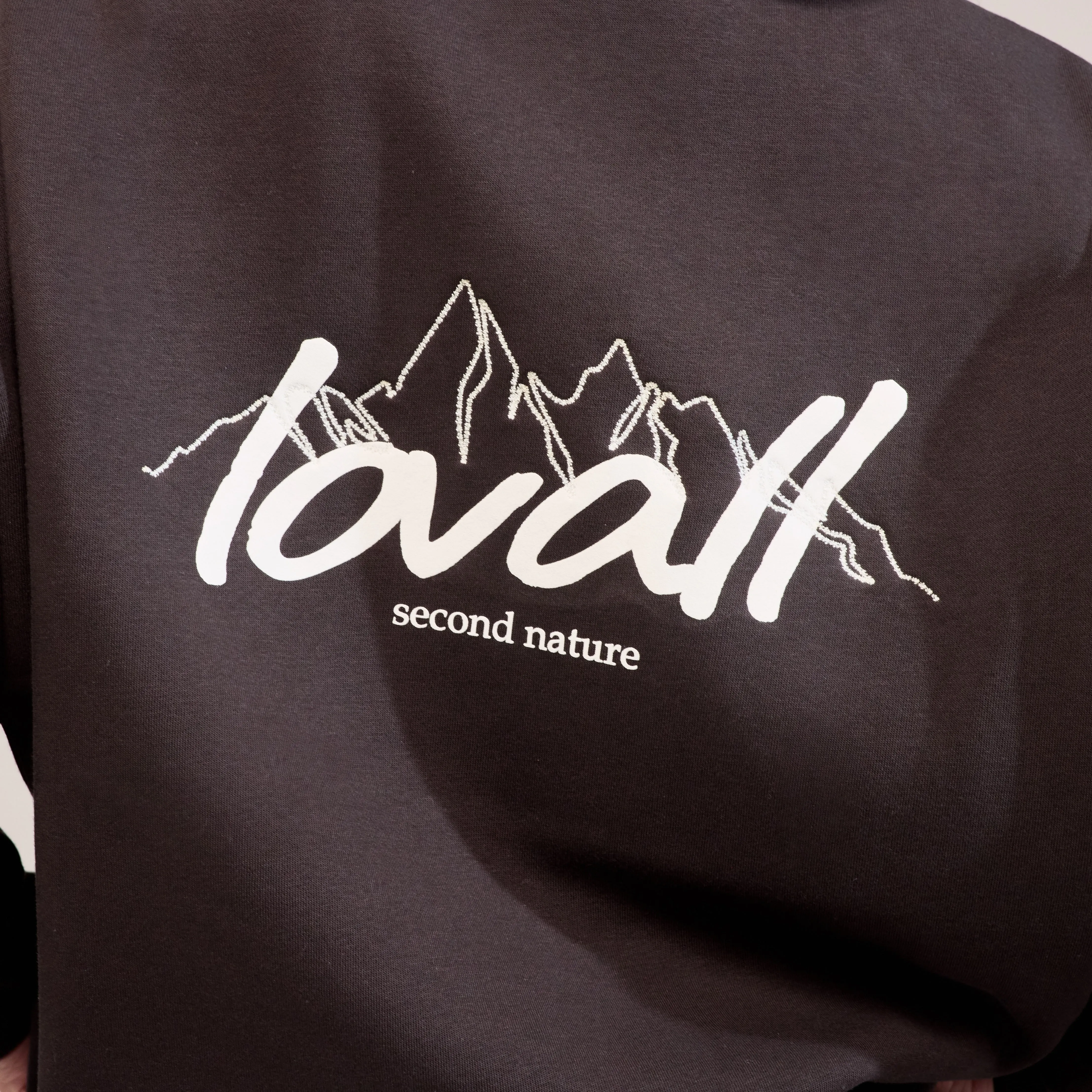 Organic Oversized Sweatshirt Landscape - Black Coffee sold by LOVALL product image thumbnail 4