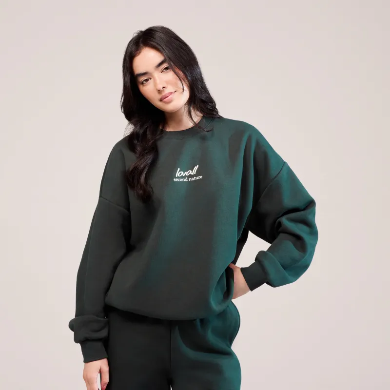 Organic Oversized Sweatshirt Landscape - Pine sold by LOVALL