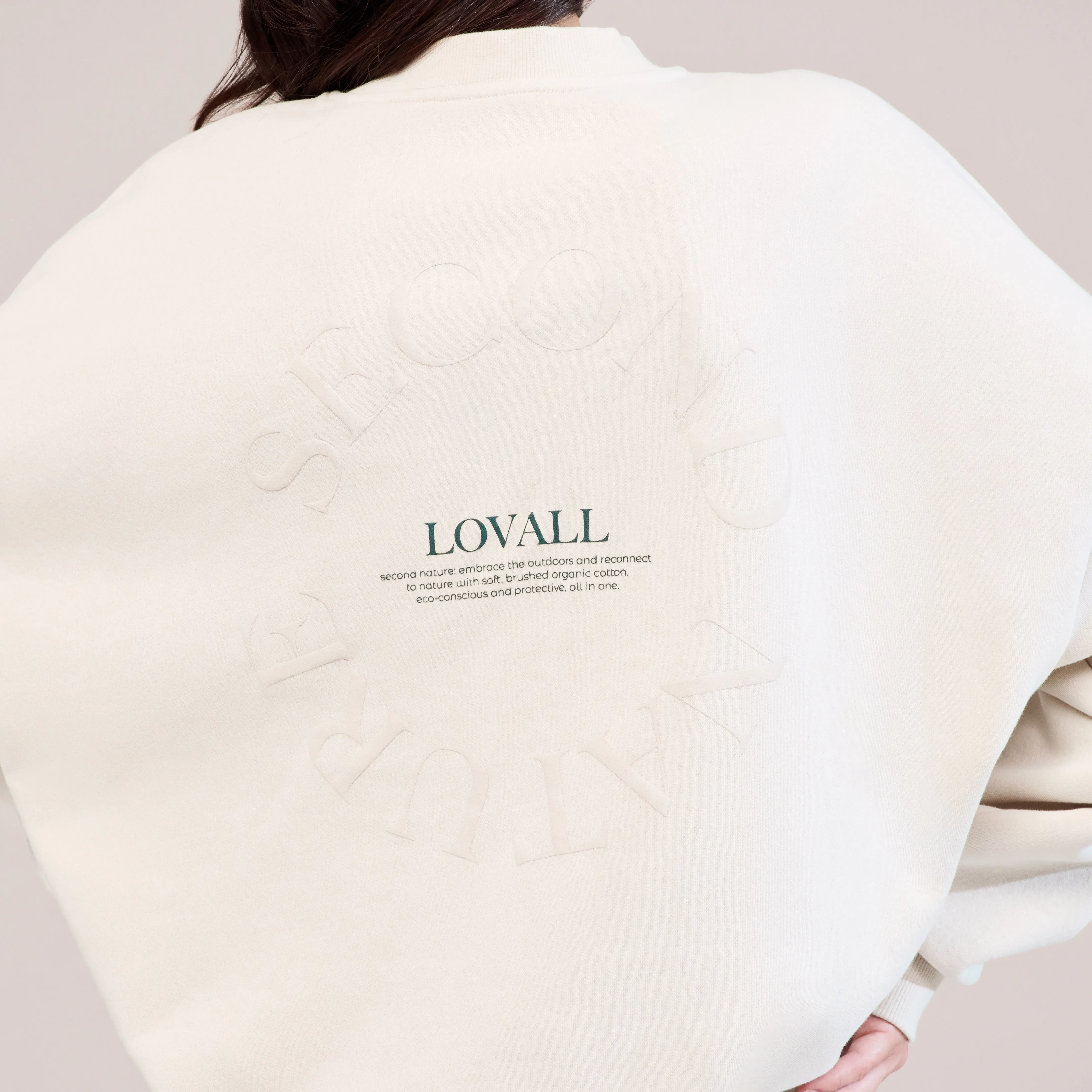 Organic Oversized Sweatshirt Second Nature - Ecru sold by LOVALL product image thumbnail 4