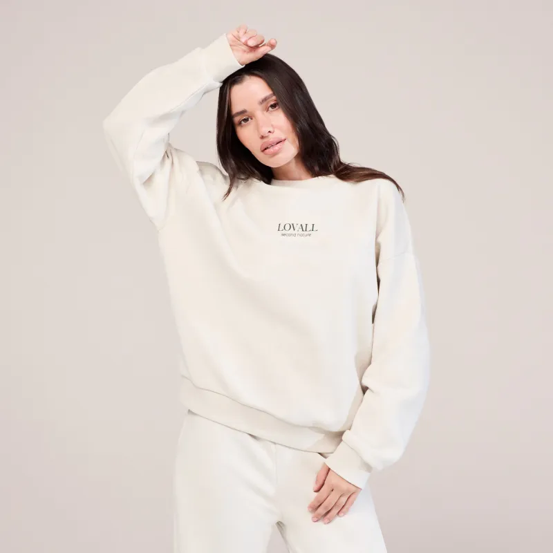 Organic Oversized Sweatshirt Second Nature - Ecru sold by LOVALL
