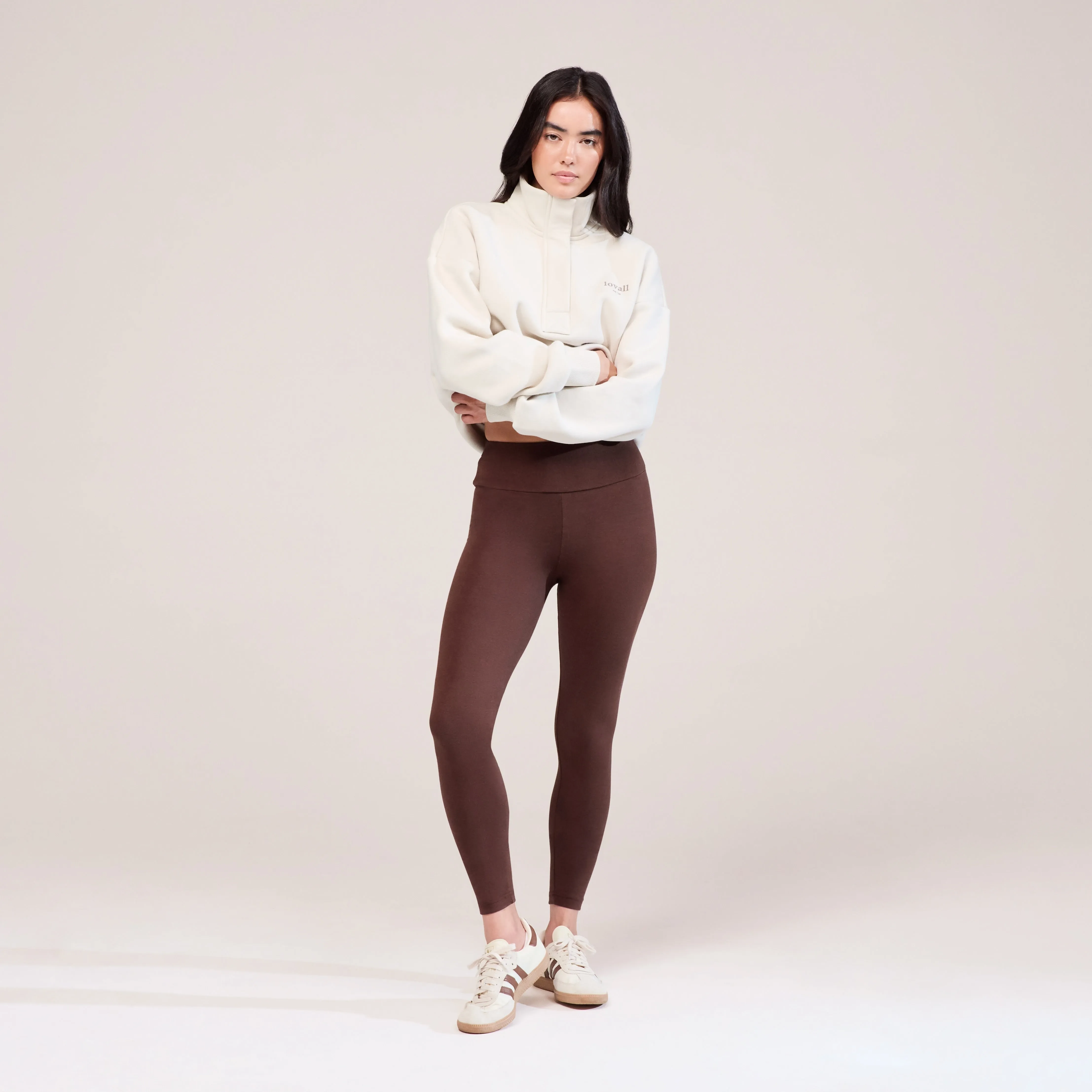 Heavyweight 1/4 Zip Sweatshirt - Ecru sold by LOVALL product image thumbnail 5