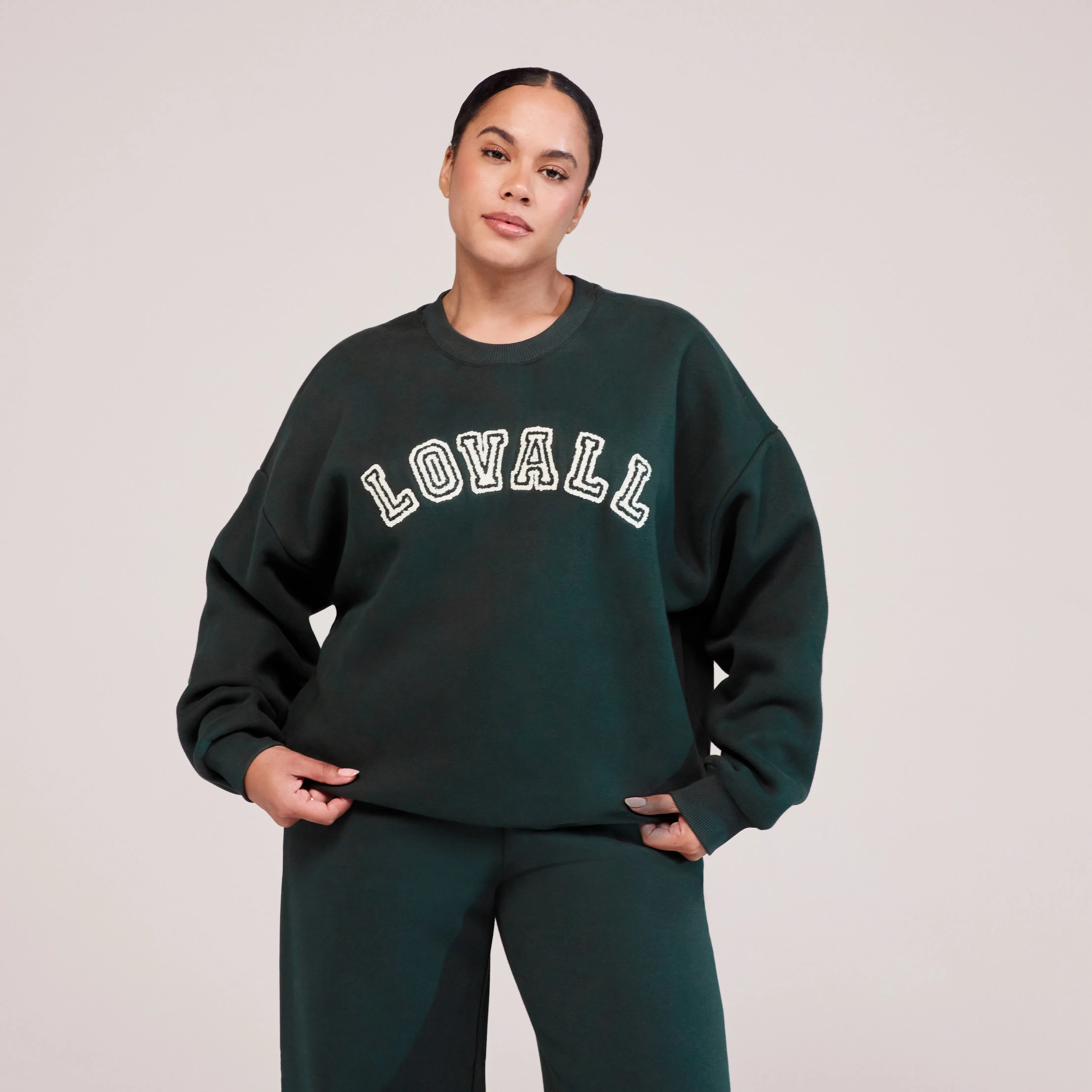 Curve Heavyweight Oversized Sweatshirt Campus - Pine sold by LOVALL