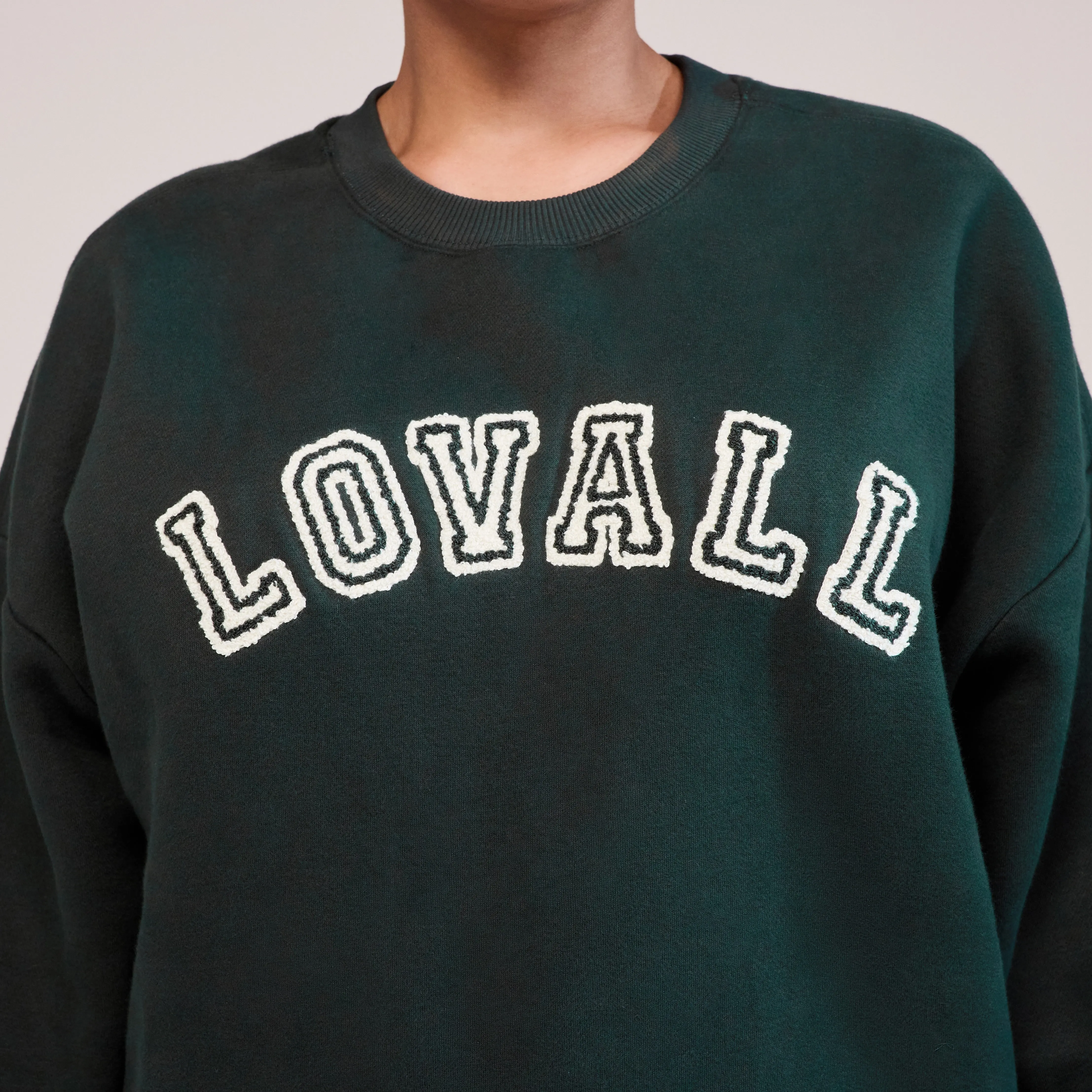 Curve Heavyweight Oversized Sweatshirt Campus - Pine sold by LOVALL product image thumbnail 4