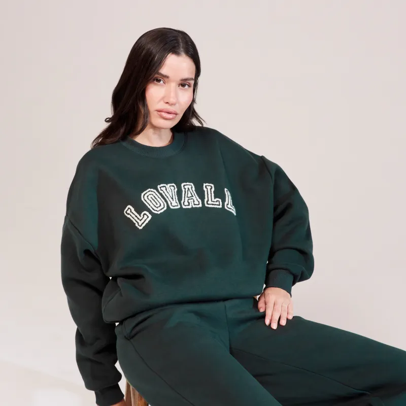 Heavyweight Oversized Sweatshirt Campus - Pine sold by LOVALL